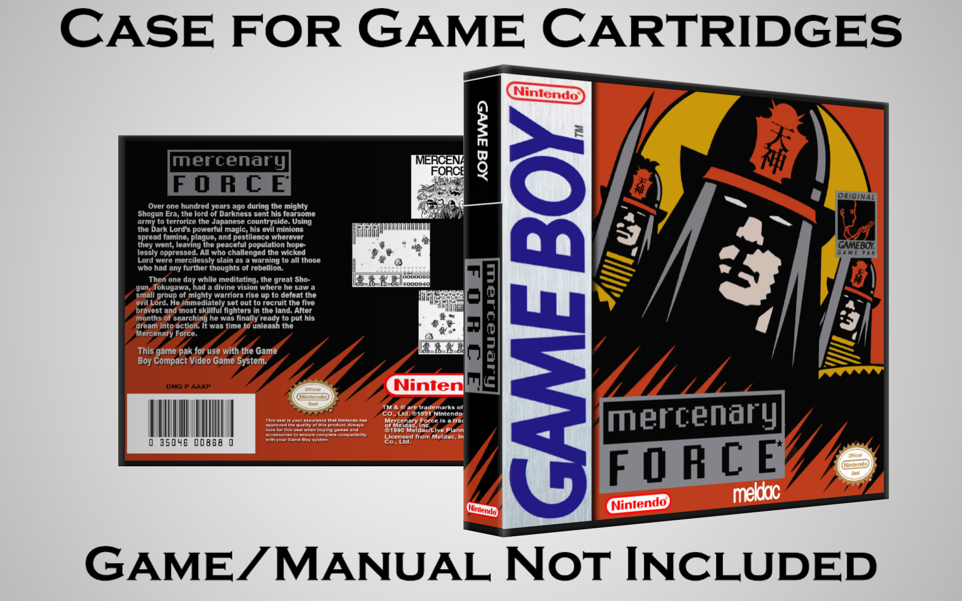 Protective Display Case for Game Boy/Gameboy Color Cartridges - NO GAME/MANUAL - Picture 122 of 249