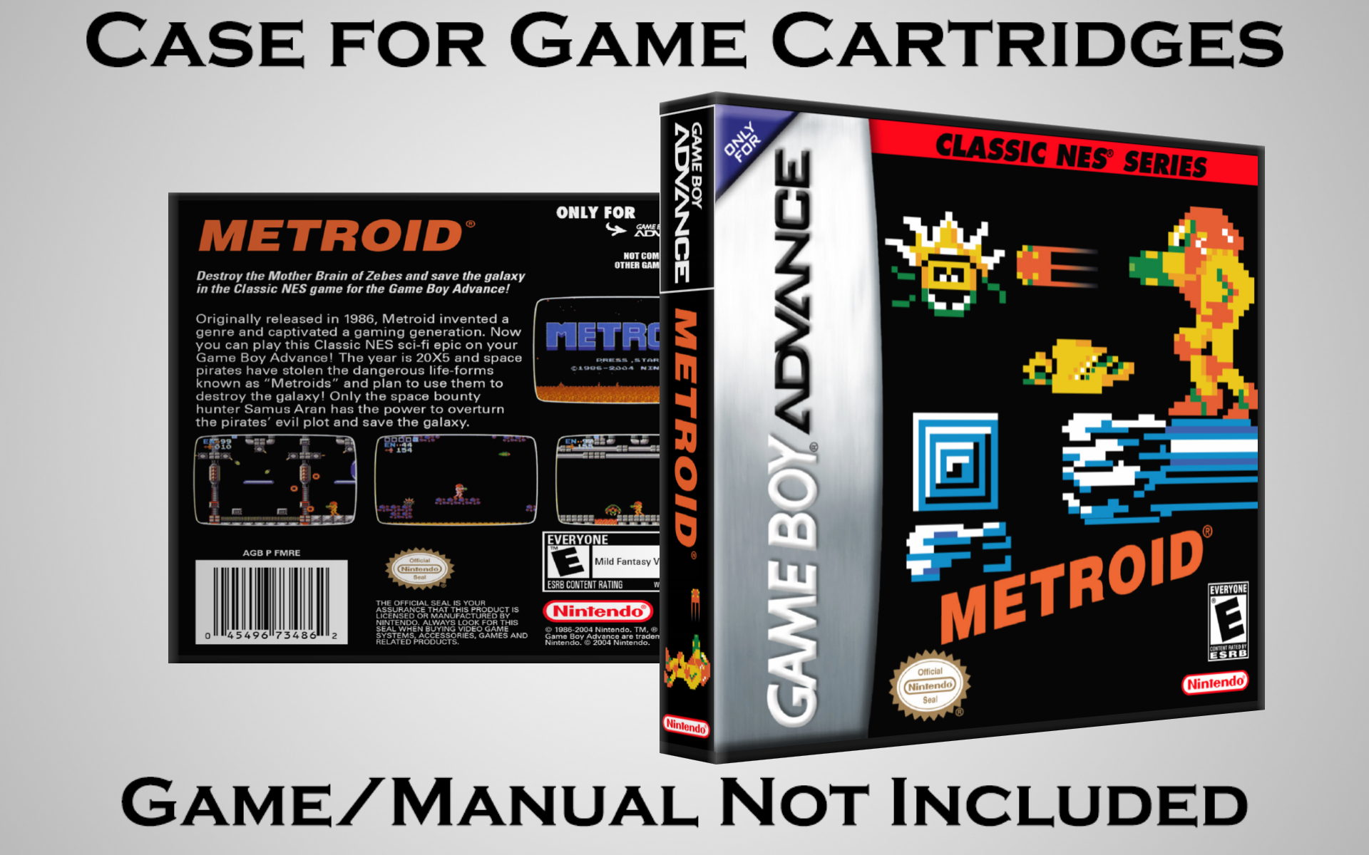 Protective Display Case for Game Boy Advance Cartridges - NO GAME/MANUAL - Picture 142 of 249