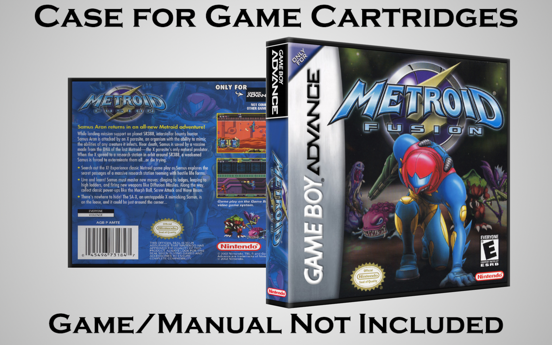 Protective Display Case for Game Boy Advance Cartridges - NO GAME/MANUAL - Picture 143 of 249