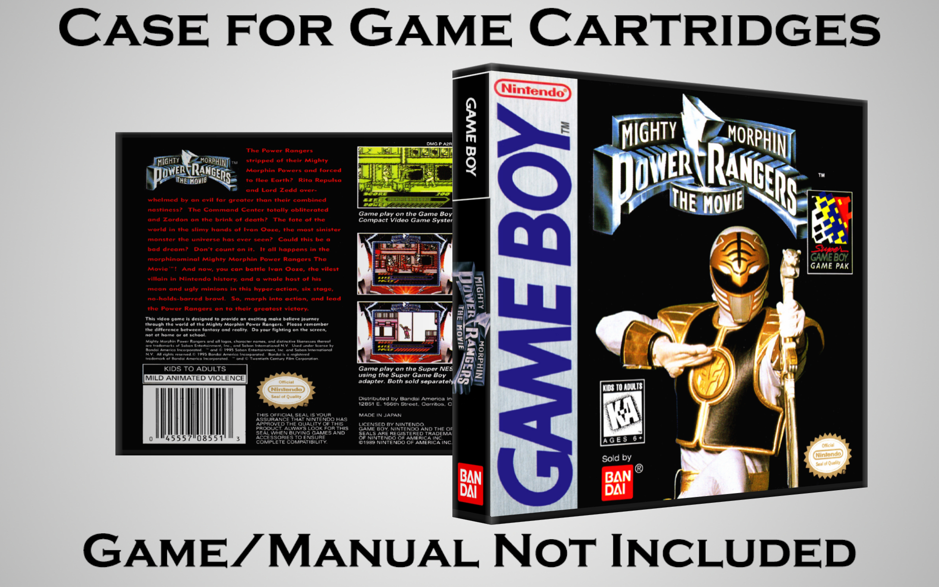 Protective Display Case for Game Boy/Gameboy Color Cartridges - NO GAME/MANUAL - Picture 129 of 249