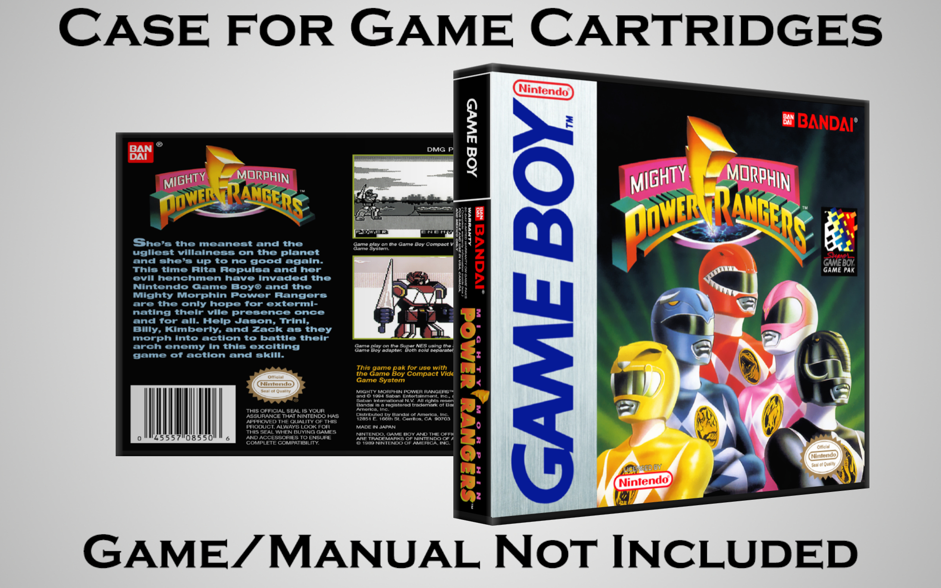 Protective Display Case for Game Boy/Gameboy Color Cartridges - NO GAME/MANUAL - Picture 128 of 249