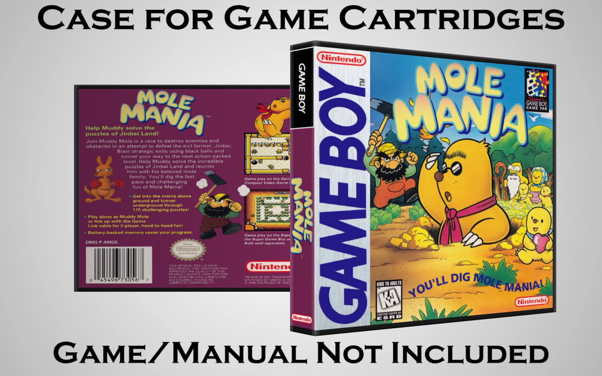 Protective Display Case for Game Boy/Gameboy Color Cartridges - NO GAME/MANUAL - Picture 131 of 249