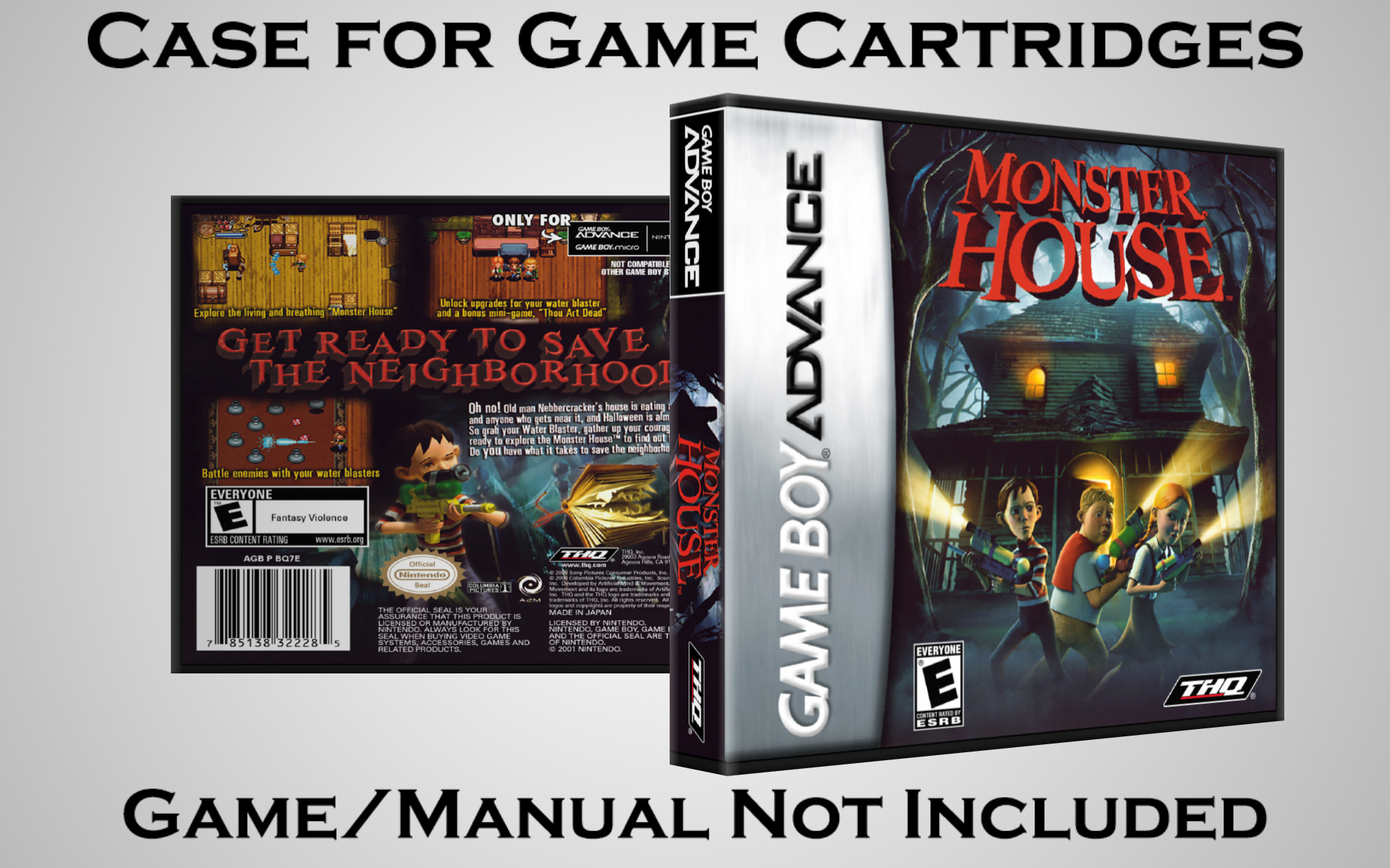 Protective Display Case for Game Boy Advance Cartridges - NO GAME/MANUAL - Picture 146 of 249