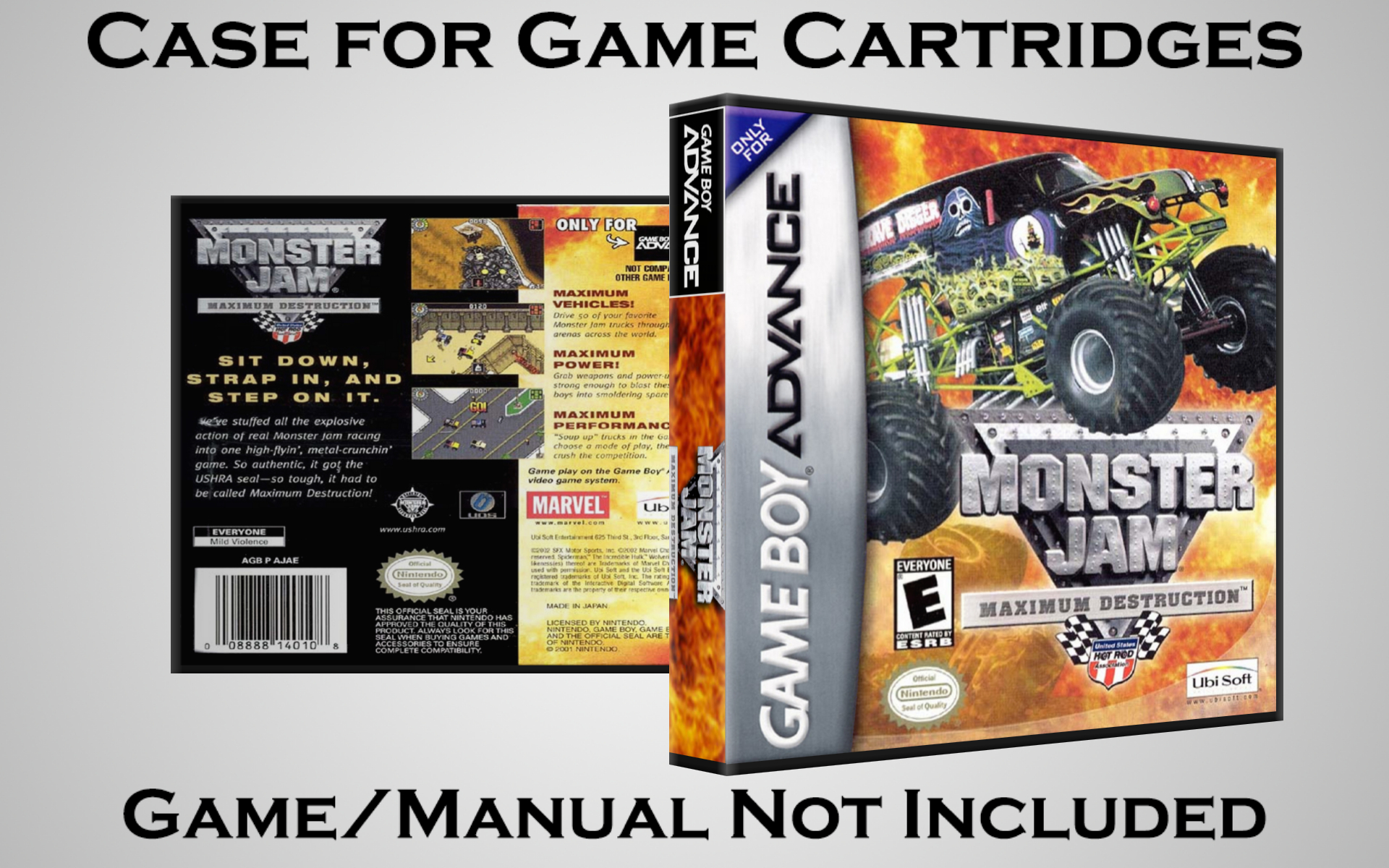 Protective Display Case for Game Boy Advance Cartridges - NO GAME/MANUAL - Picture 147 of 249