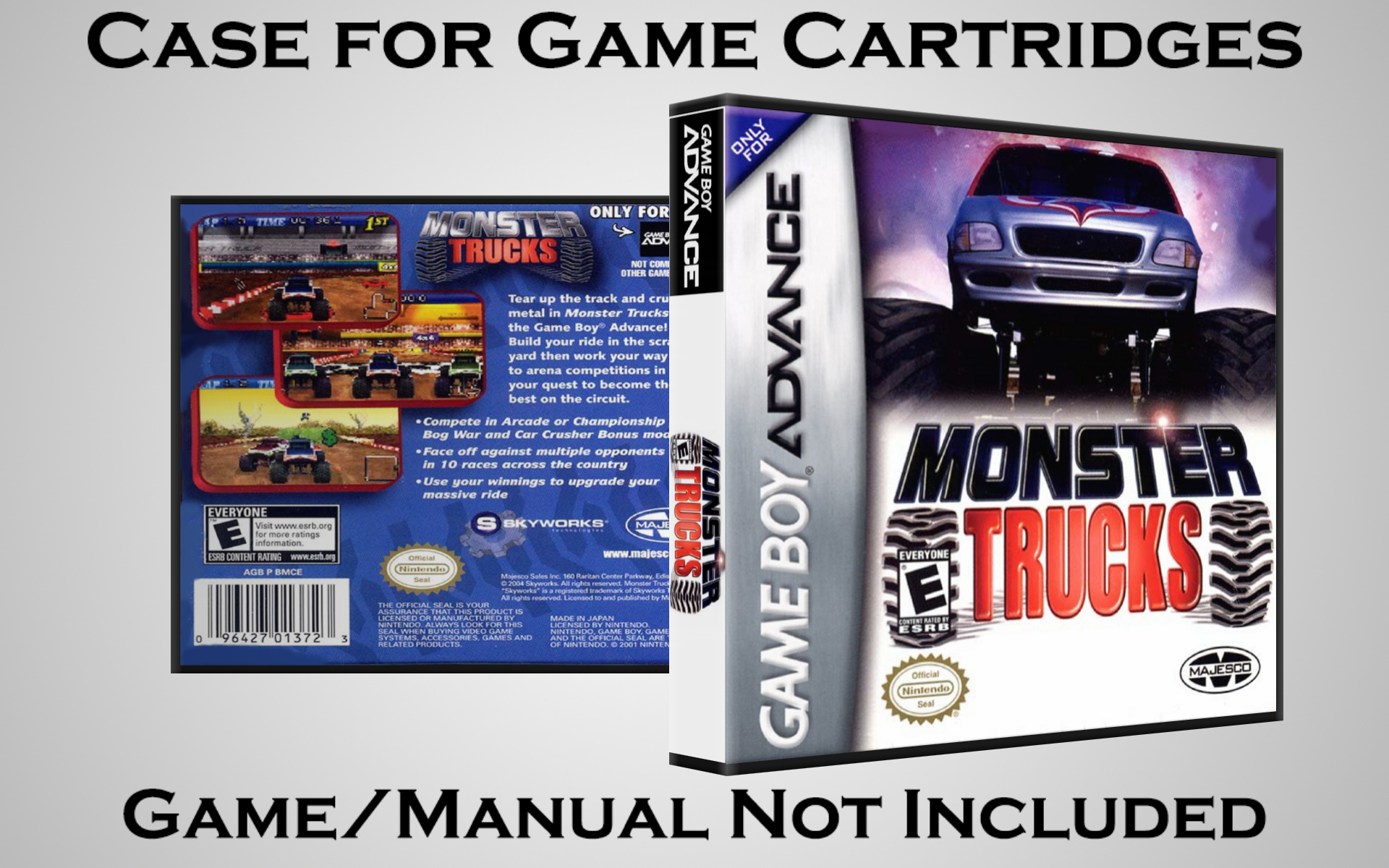 Protective Display Case for Game Boy Advance Cartridges - NO GAME/MANUAL - Picture 149 of 249