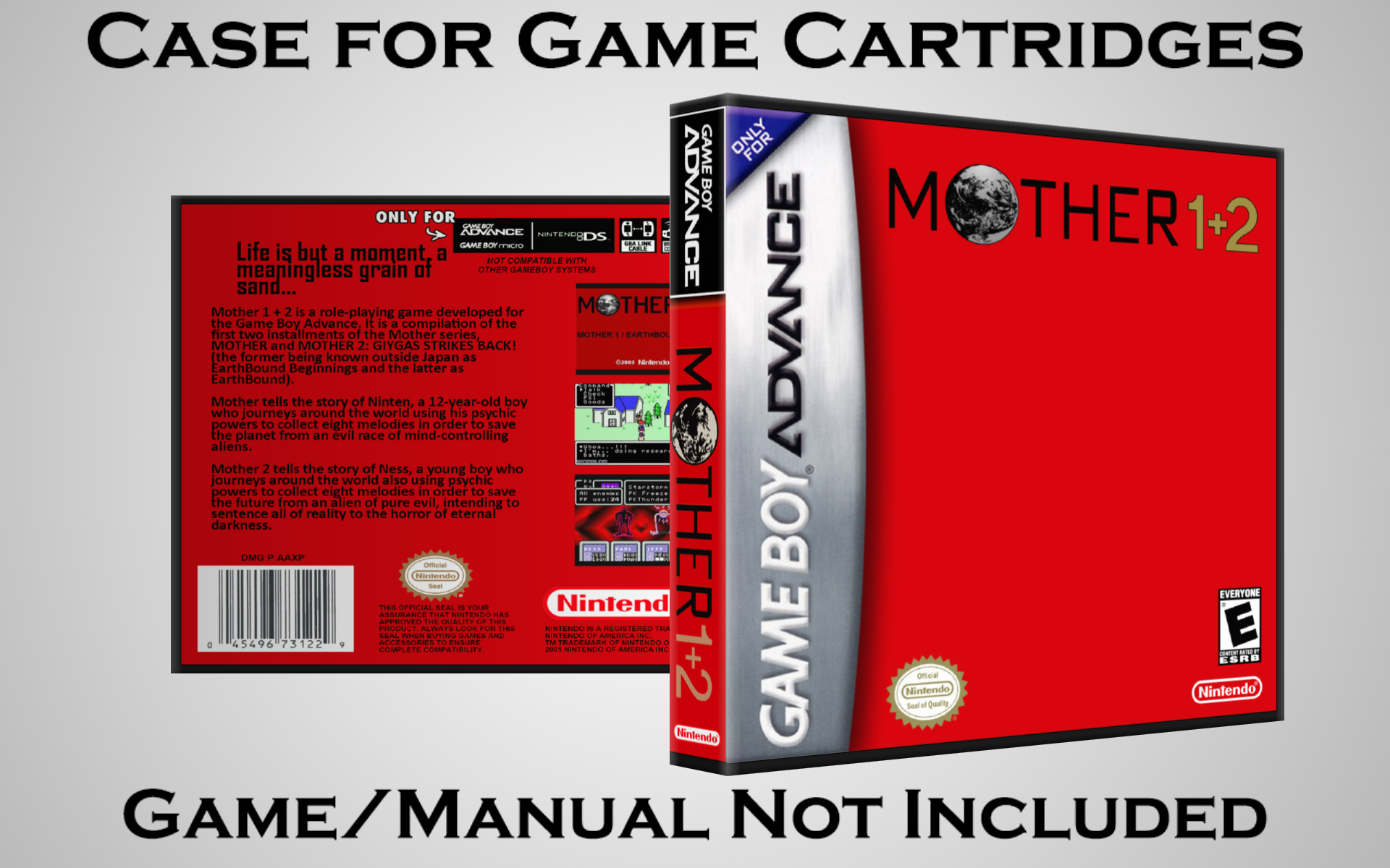 Protective Display Case for Game Boy Advance Cartridges - NO GAME/MANUAL - Picture 150 of 249