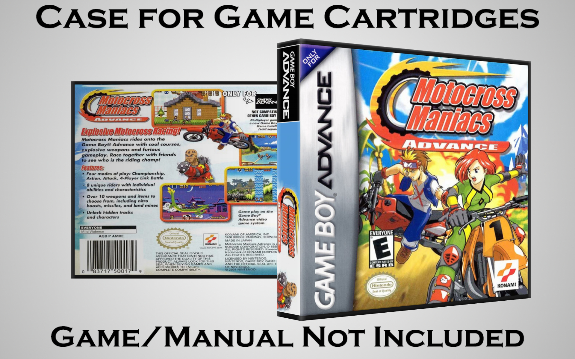 Protective Display Case for Game Boy Advance Cartridges - NO GAME/MANUAL - Picture 152 of 249