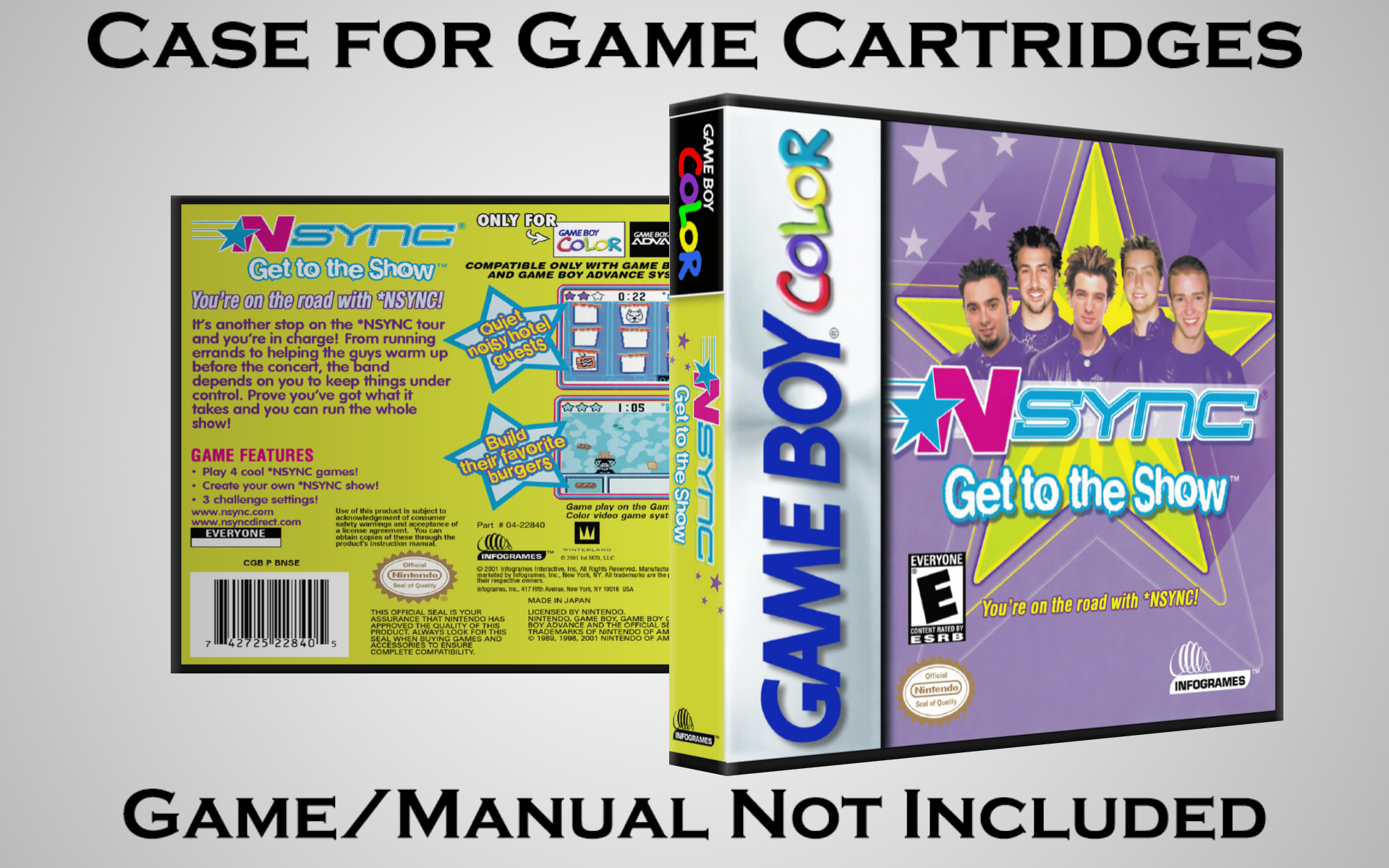 Protective Display Case for Game Boy/Gameboy Color Cartridges - NO GAME/MANUAL - Picture 141 of 249