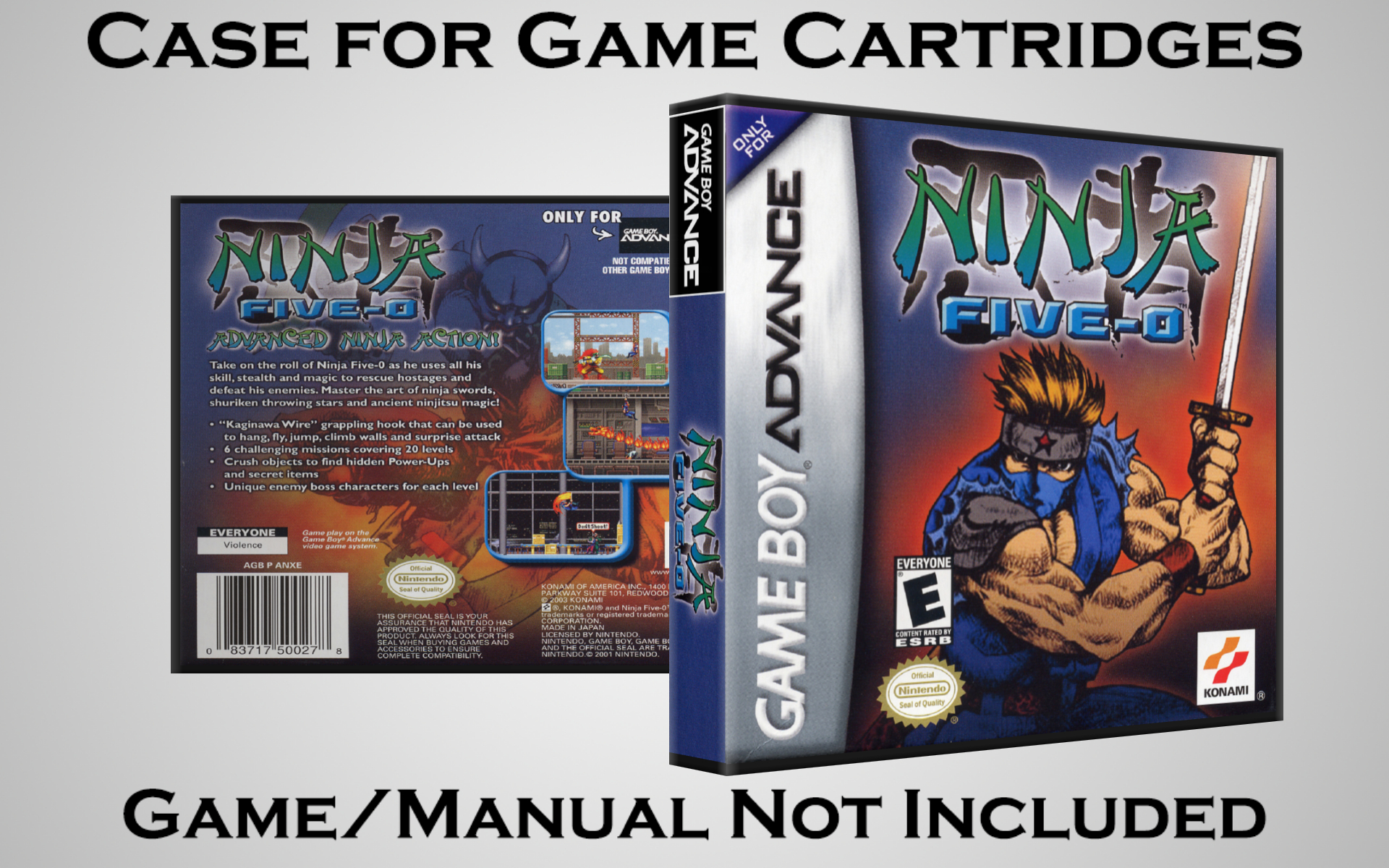 Protective Display Case for Game Boy Advance Cartridges - NO GAME/MANUAL - Picture 156 of 249