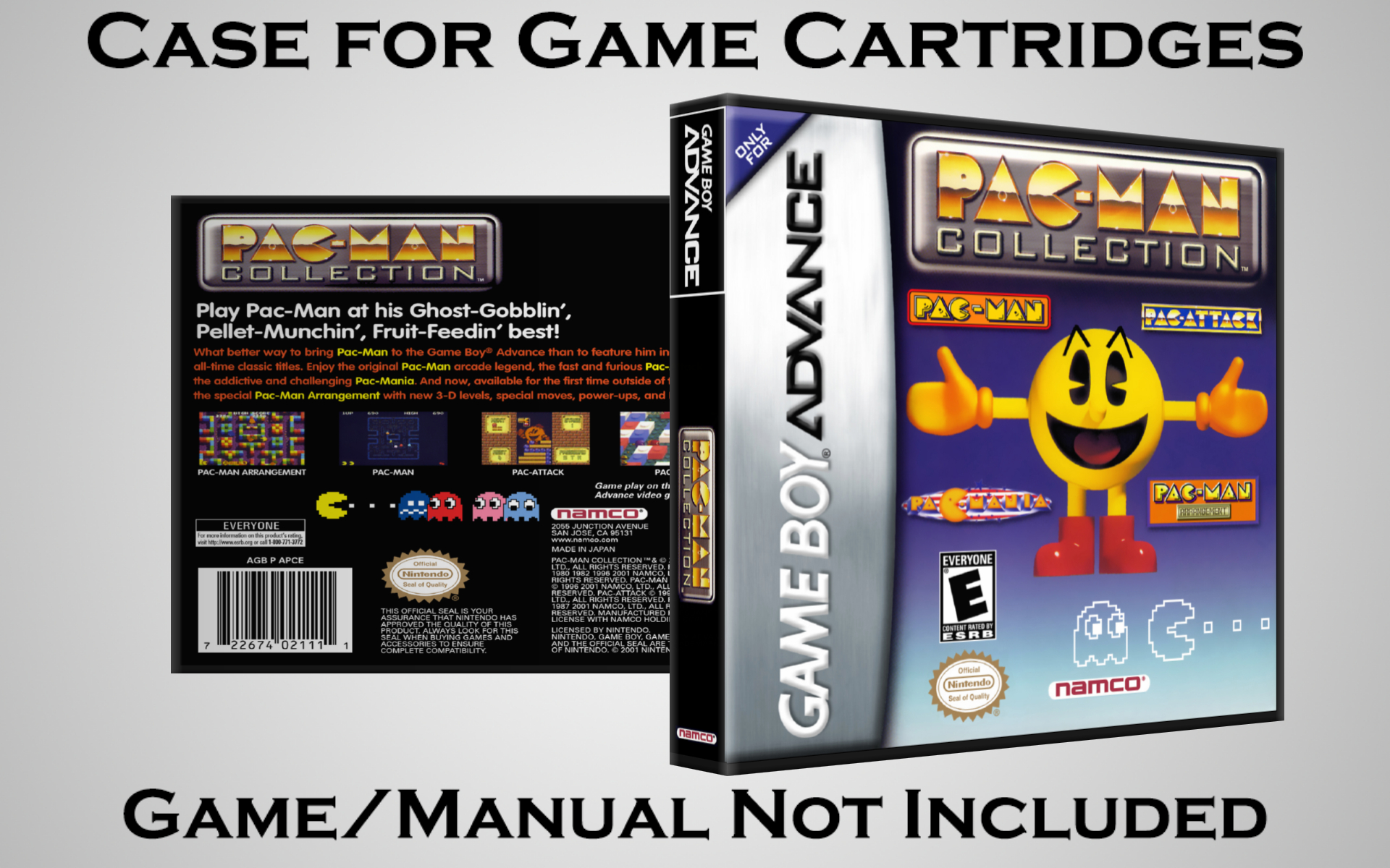 Protective Display Case for Game Boy Advance Cartridges - NO GAME/MANUAL - Picture 158 of 249