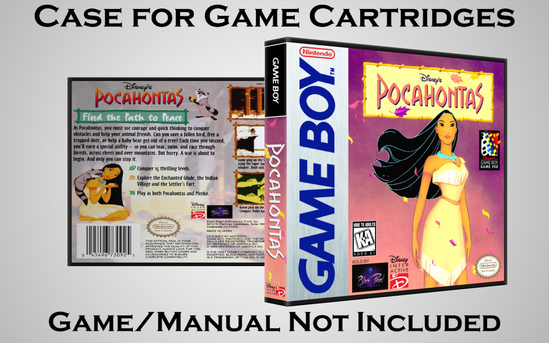 Protective Display Case for Game Boy/Gameboy Color Cartridges - NO GAME/MANUAL - Picture 149 of 249