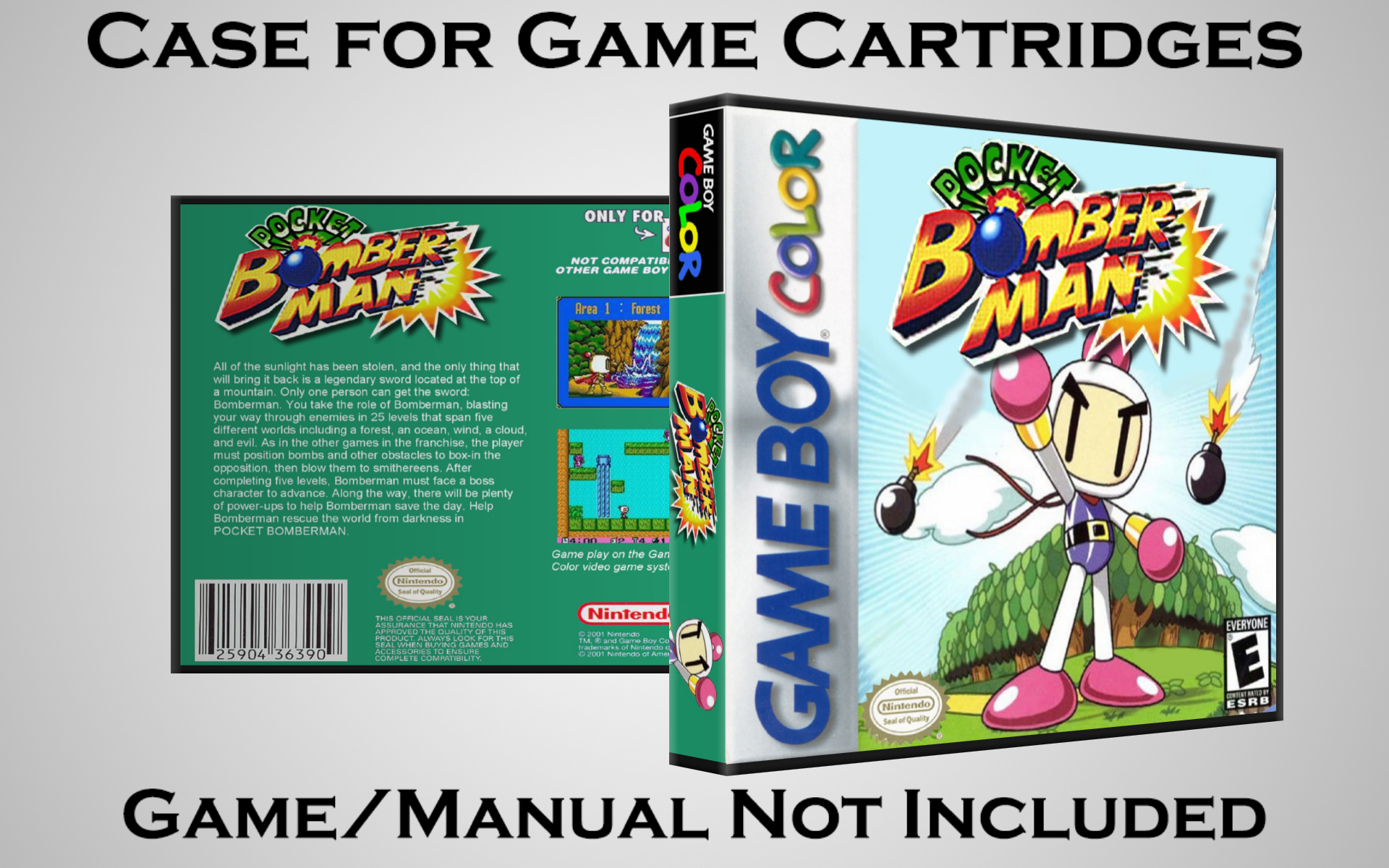 Protective Display Case for Game Boy/Gameboy Color Cartridges - NO GAME/MANUAL - Picture 151 of 249