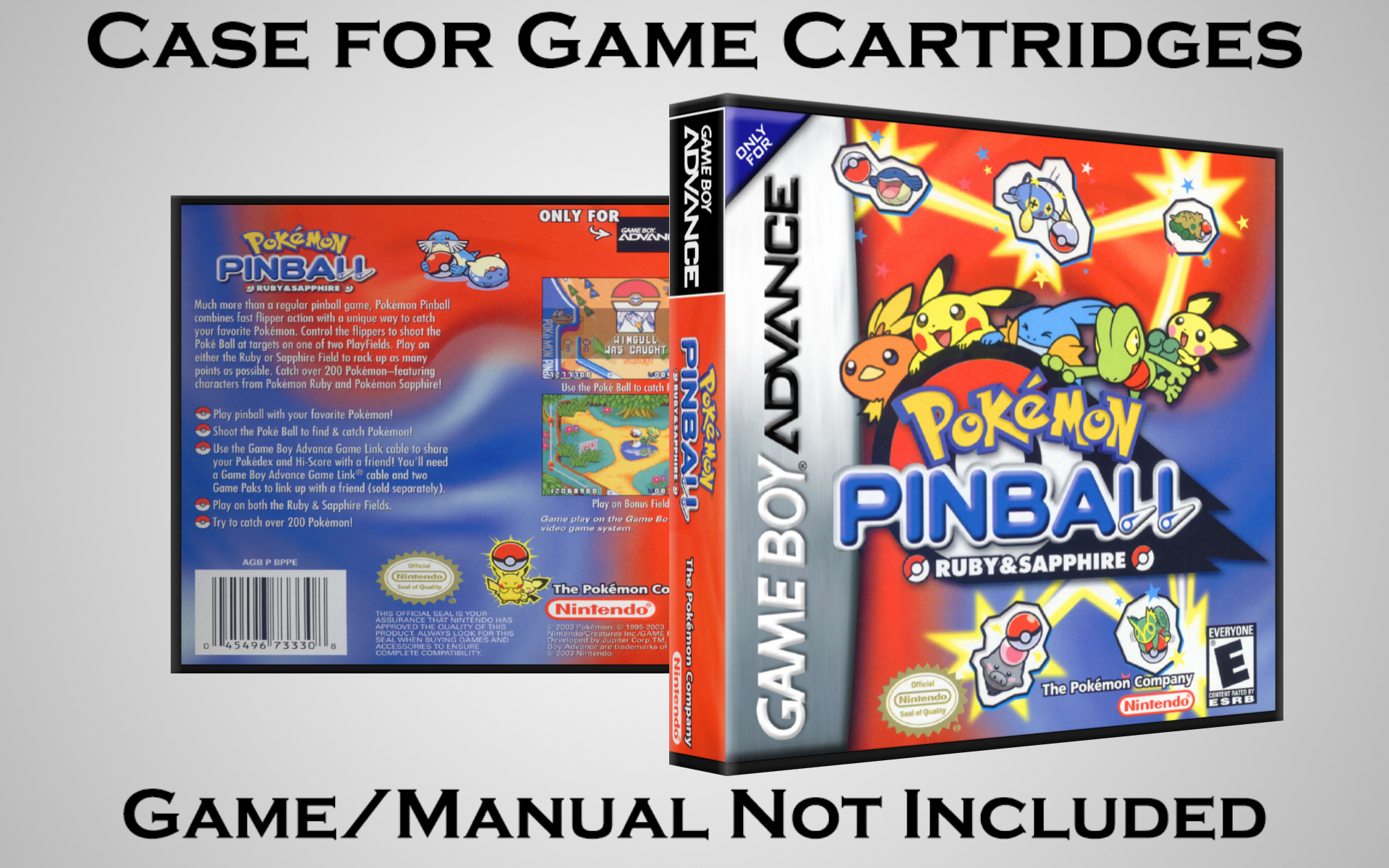 Protective Display Case for Game Boy Advance Cartridges - NO GAME/MANUAL - Picture 169 of 249