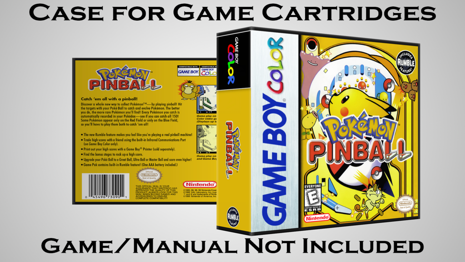Protective Display Case for Game Boy/Gameboy Color Cartridges - NO GAME/MANUAL - Picture 159 of 249