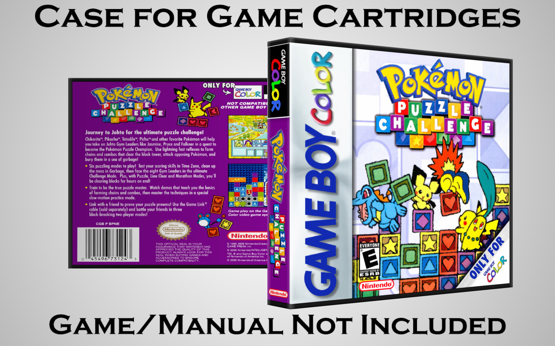 Protective Display Case for Game Boy/Gameboy Color Cartridges - NO GAME/MANUAL - Picture 161 of 249