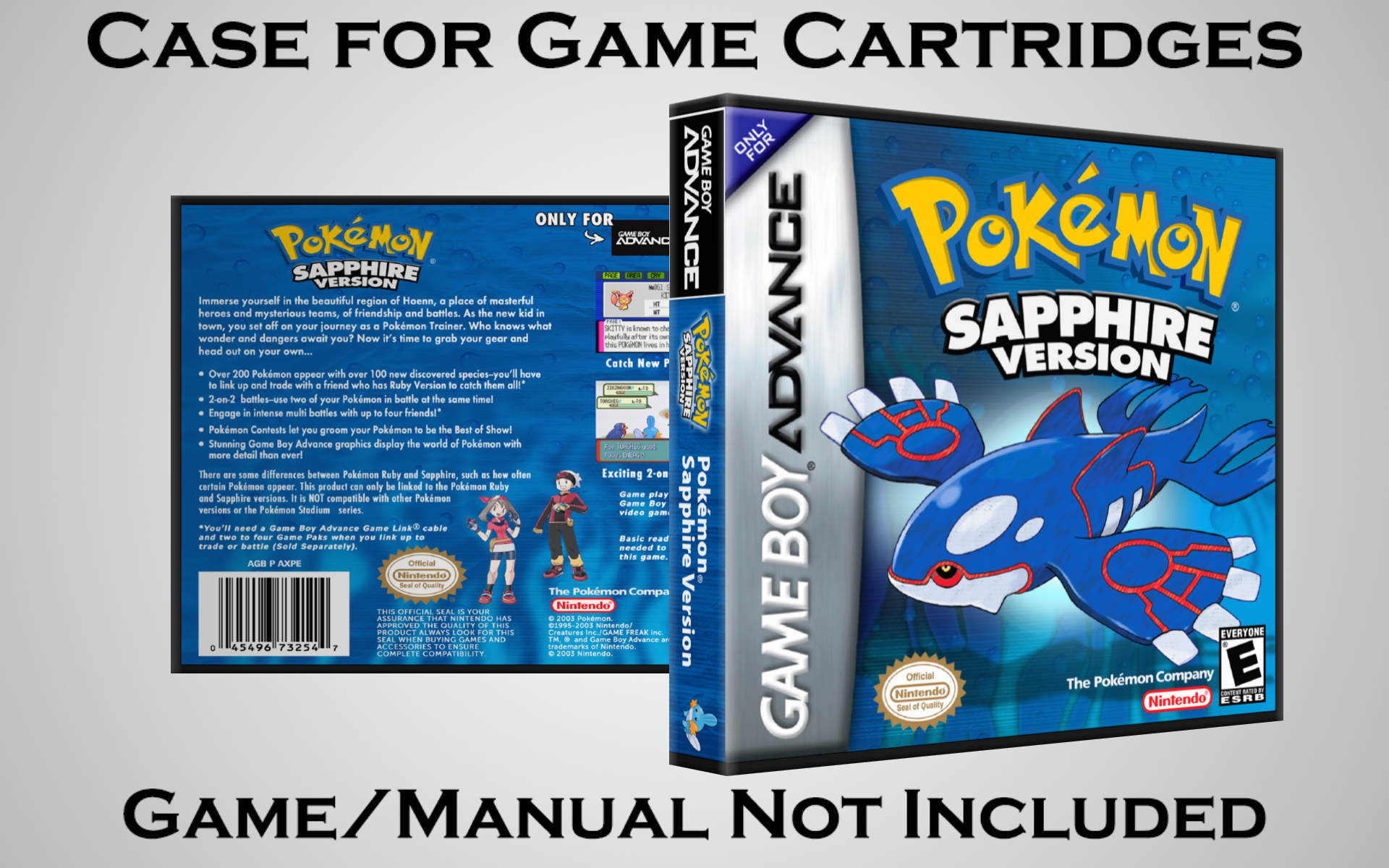 Protective Display Case for Game Boy Advance Cartridges - NO GAME/MANUAL - Picture 167 of 249