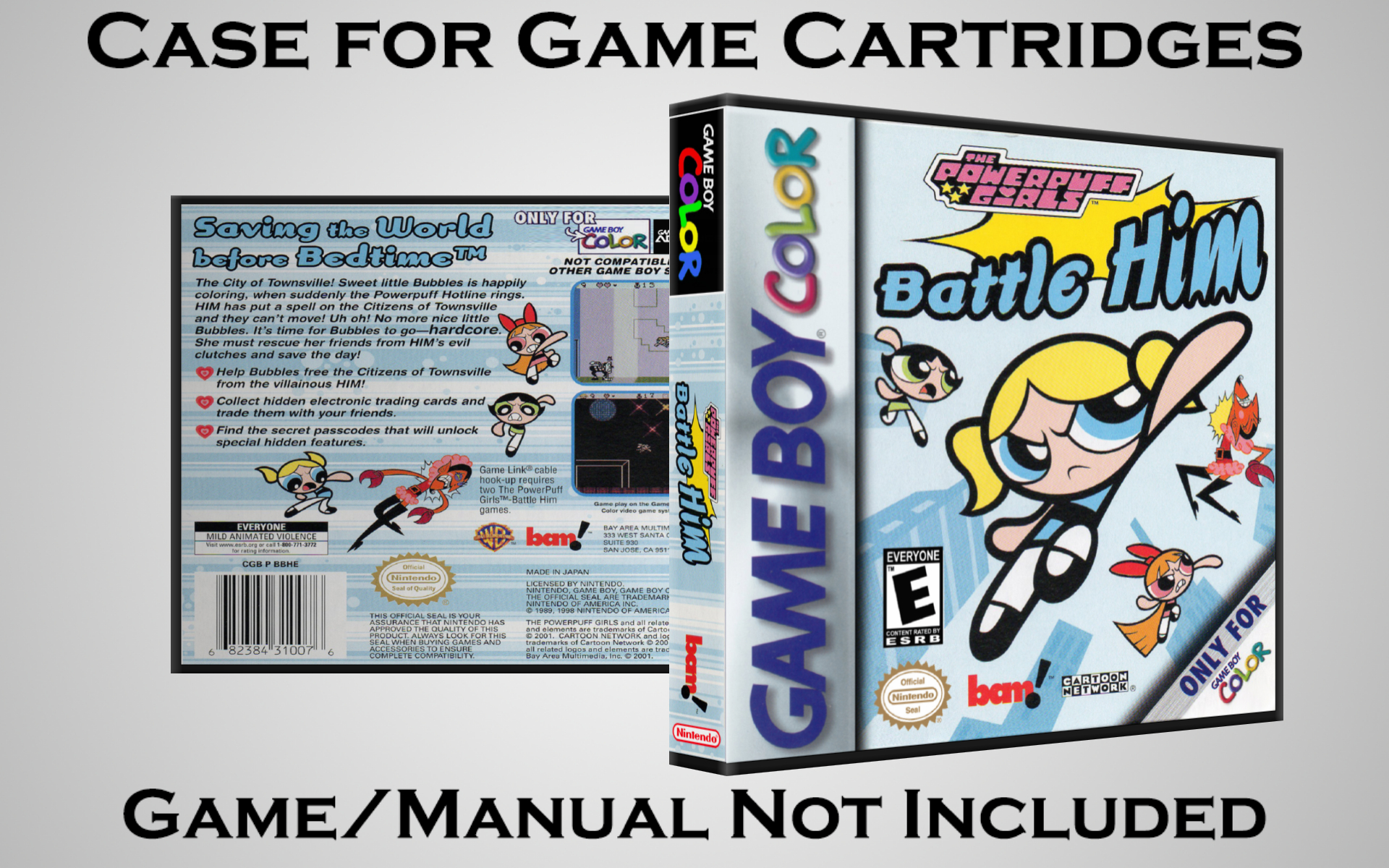 Protective Display Case for Game Boy/Gameboy Color Cartridges - NO GAME/MANUAL - Picture 172 of 249