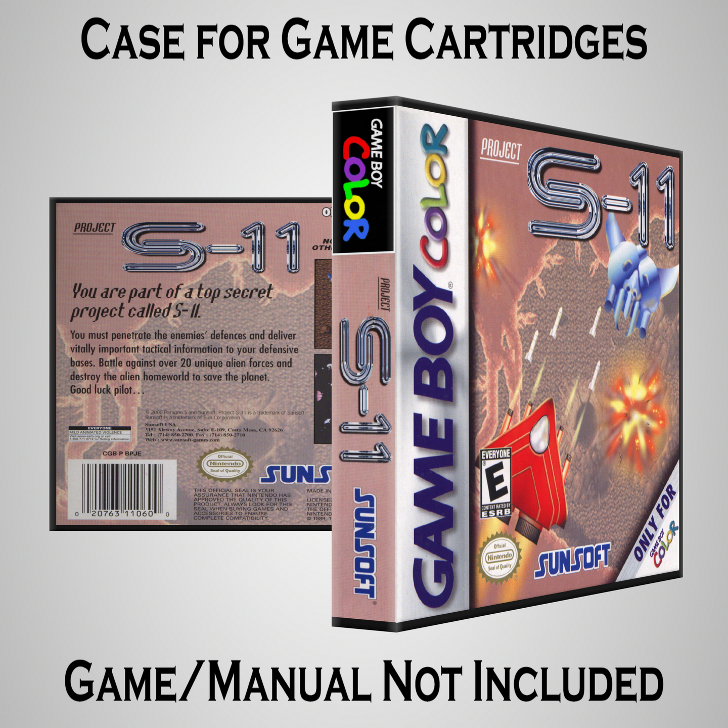 Protective Display Case for Game Boy/Gameboy Color Cartridges - NO GAME/MANUAL - Picture 174 of 249