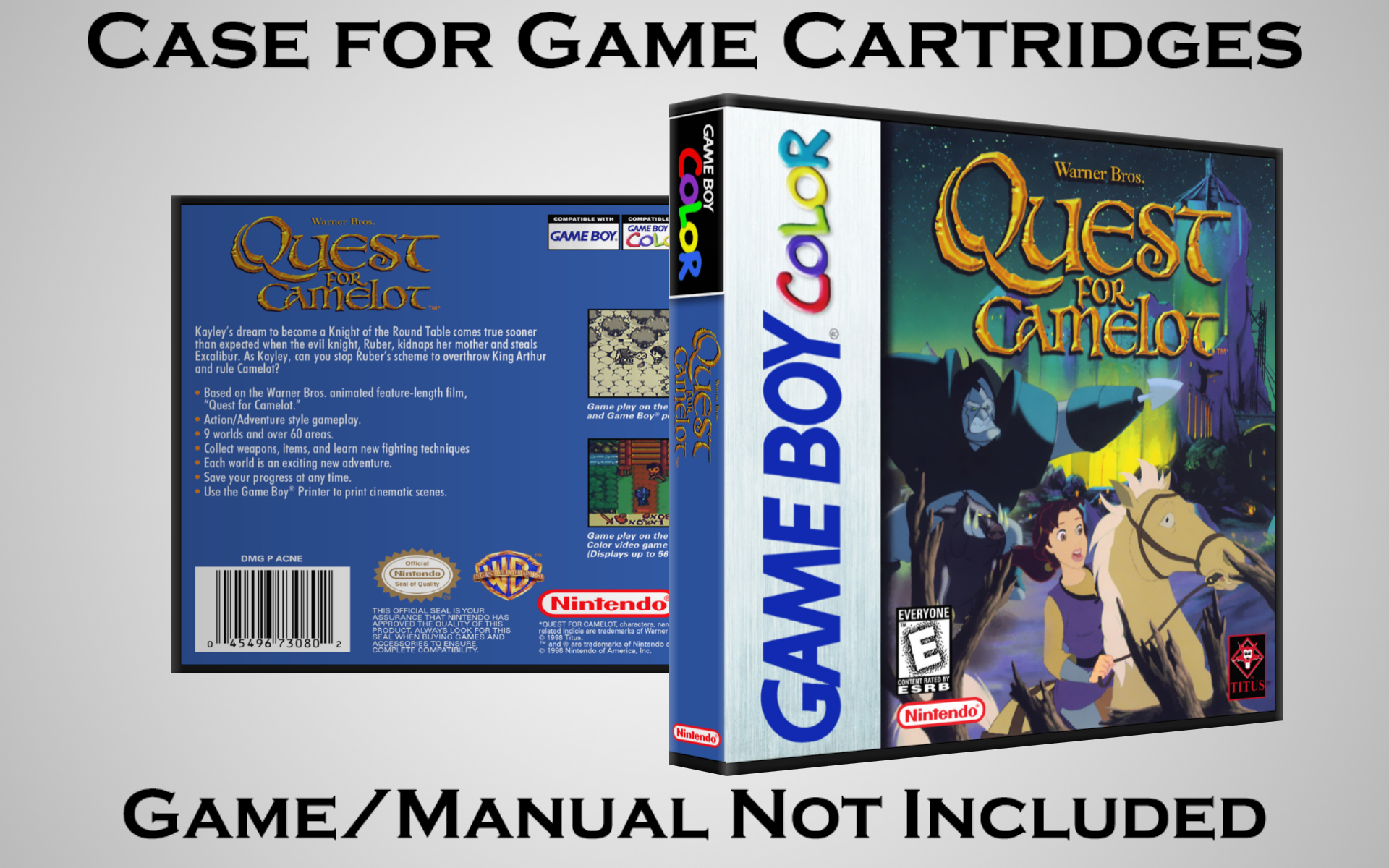 Protective Display Case for Game Boy/Gameboy Color Cartridges - NO GAME/MANUAL - Picture 177 of 249