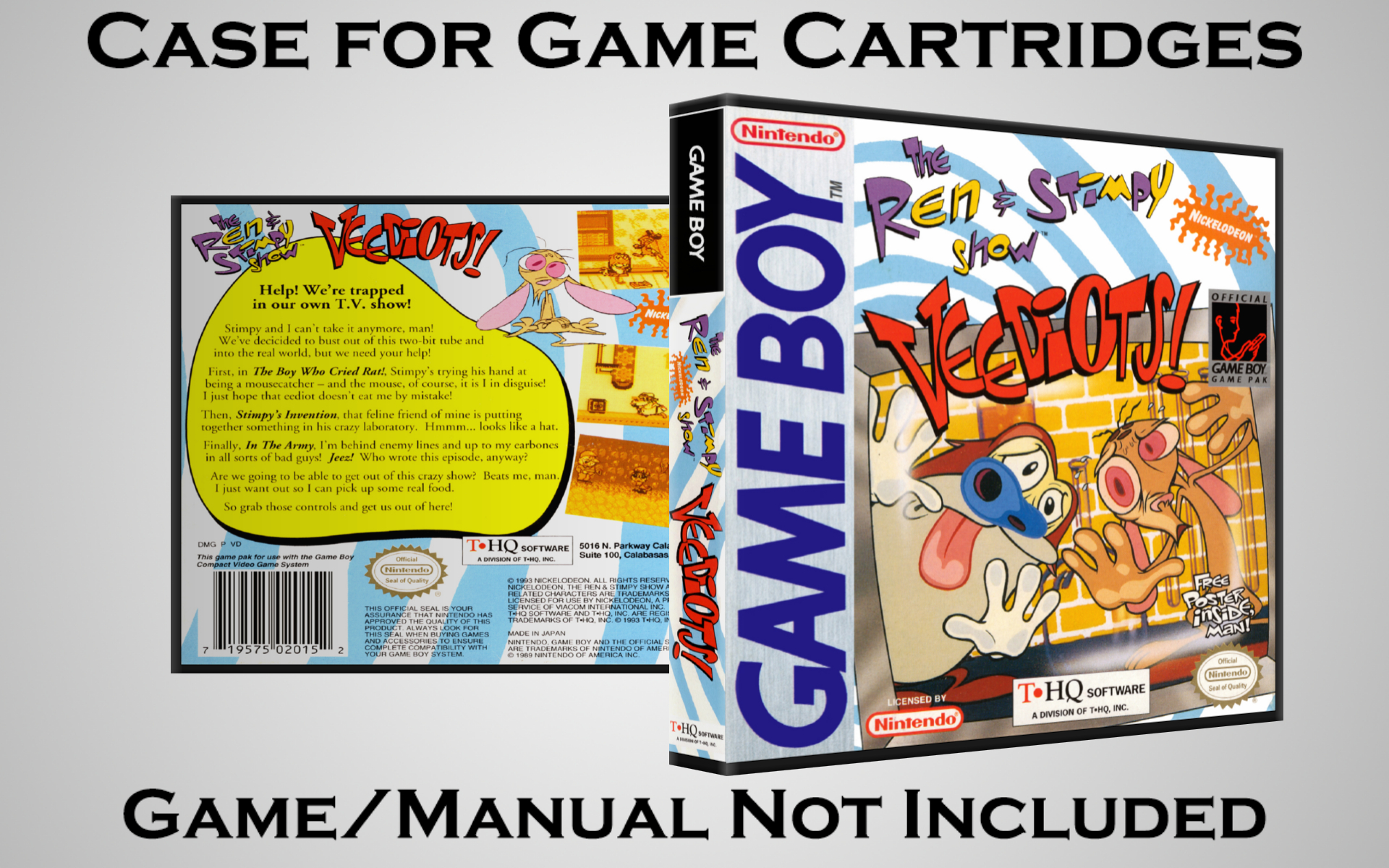 Protective Display Case for Game Boy/Gameboy Color Cartridges - NO GAME/MANUAL - Picture 181 of 249