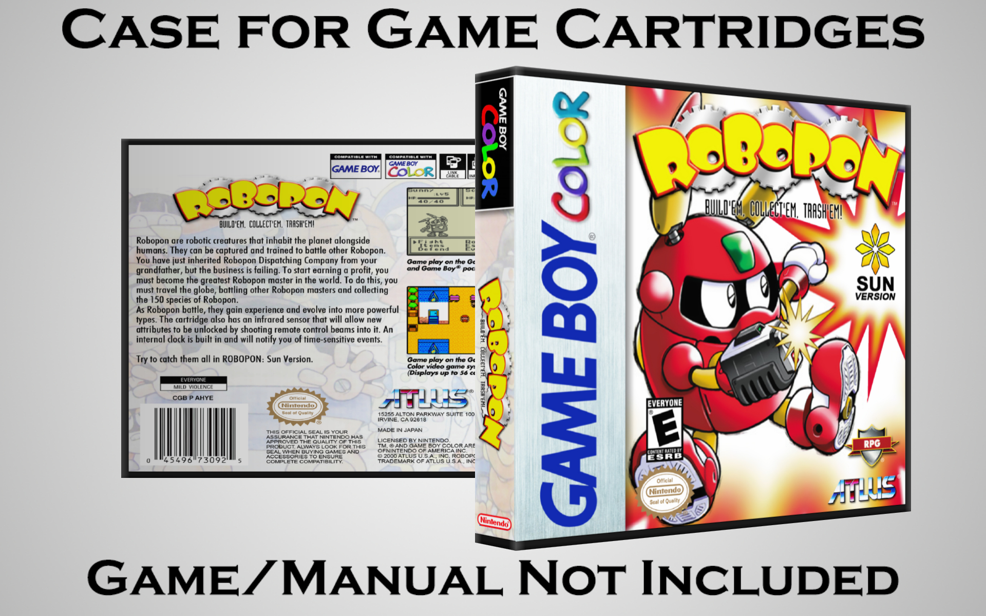 Protective Display Case for Game Boy/Gameboy Color Cartridges - NO GAME/MANUAL - Picture 185 of 249