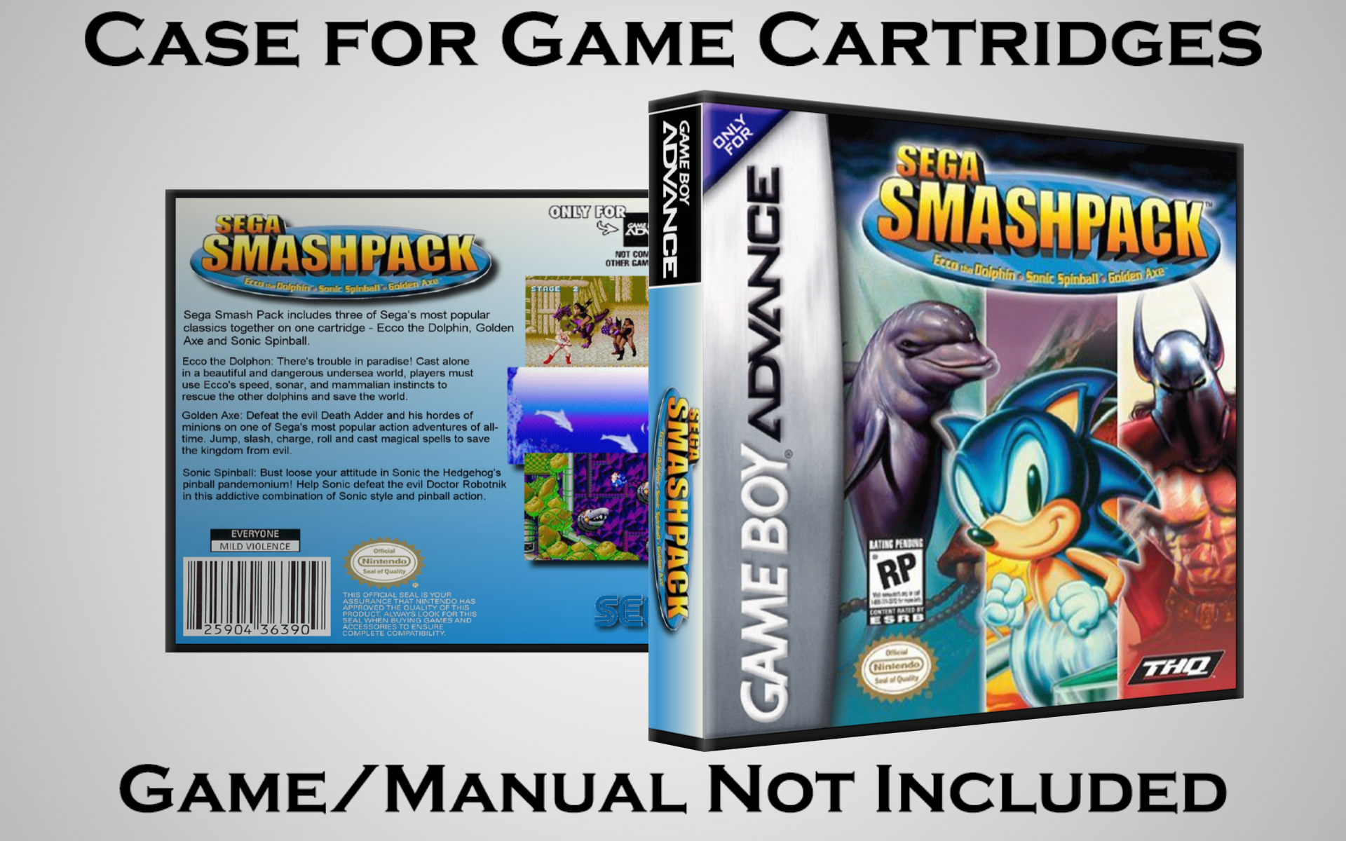 Protective Display Case for Game Boy Advance Cartridges - NO GAME/MANUAL - Picture 182 of 249