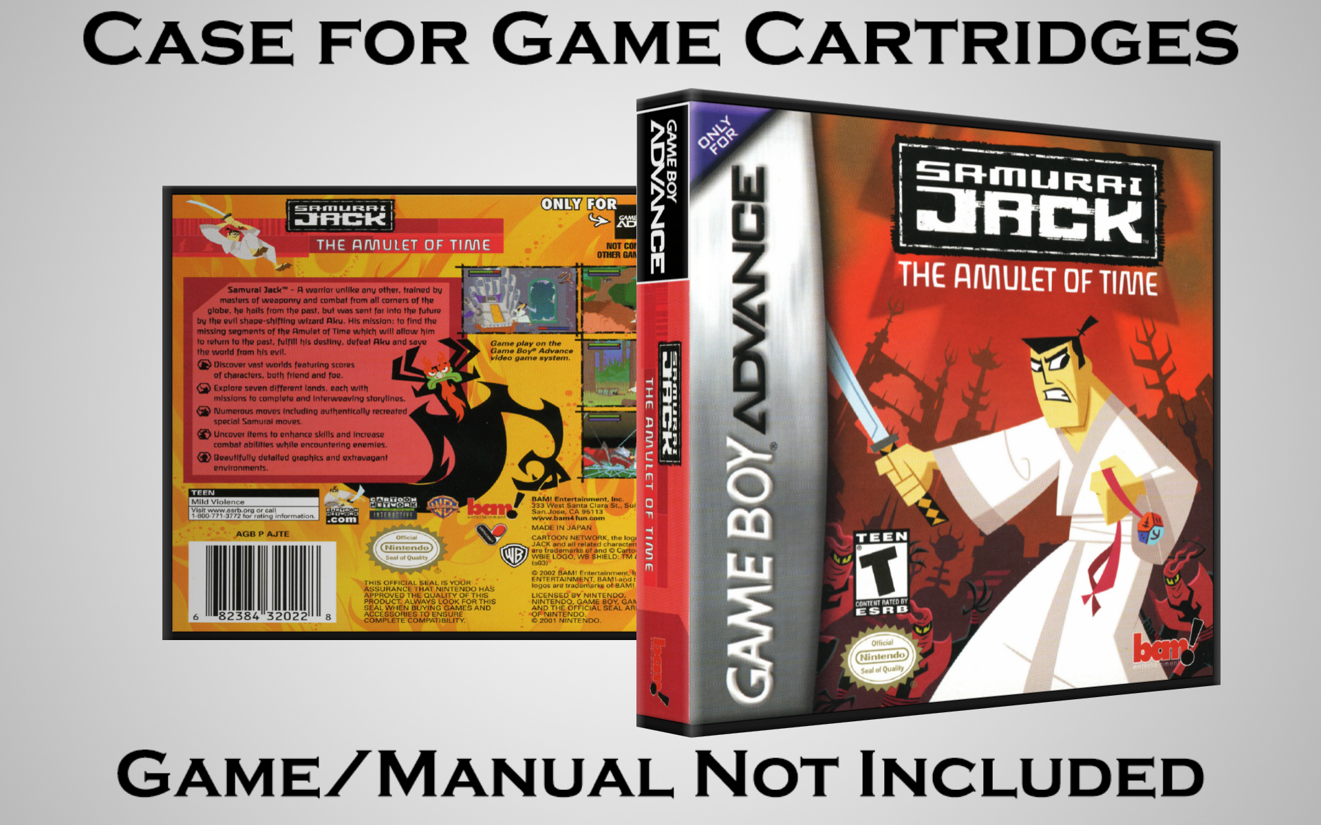 Protective Display Case for Game Boy Advance Cartridges - NO GAME/MANUAL - Picture 179 of 249