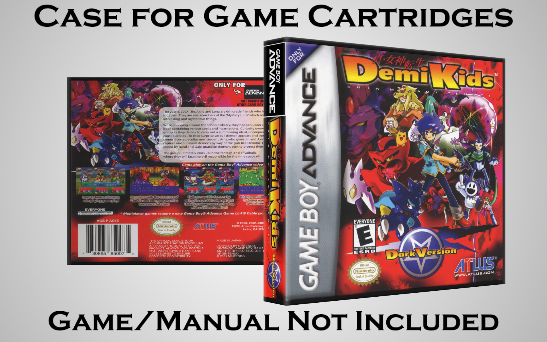 Protective Display Case for Game Boy Advance Cartridges - NO GAME/MANUAL - Picture 183 of 249