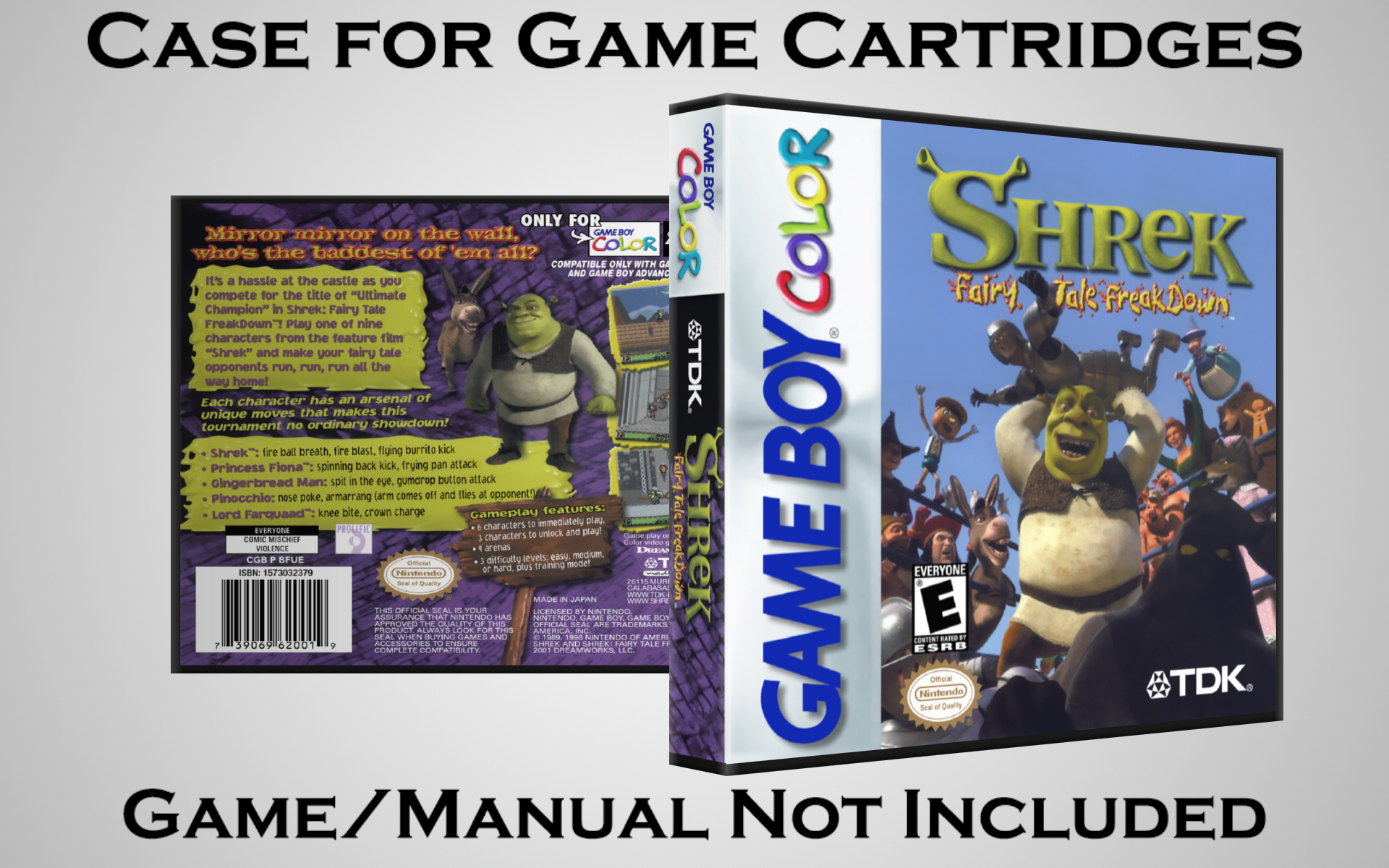 Protective Display Case for Game Boy/Gameboy Color Cartridges - NO GAME/MANUAL - Picture 191 of 249