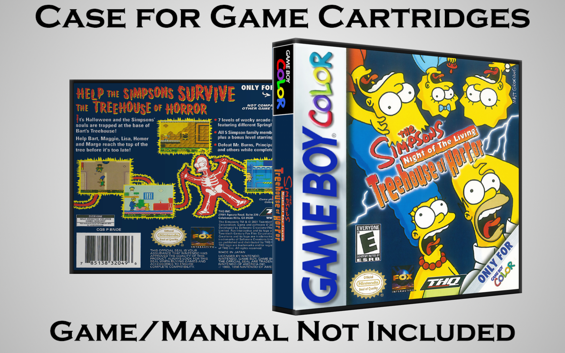 Protective Display Case for Game Boy/Gameboy Color Cartridges - NO GAME/MANUAL - Picture 192 of 249