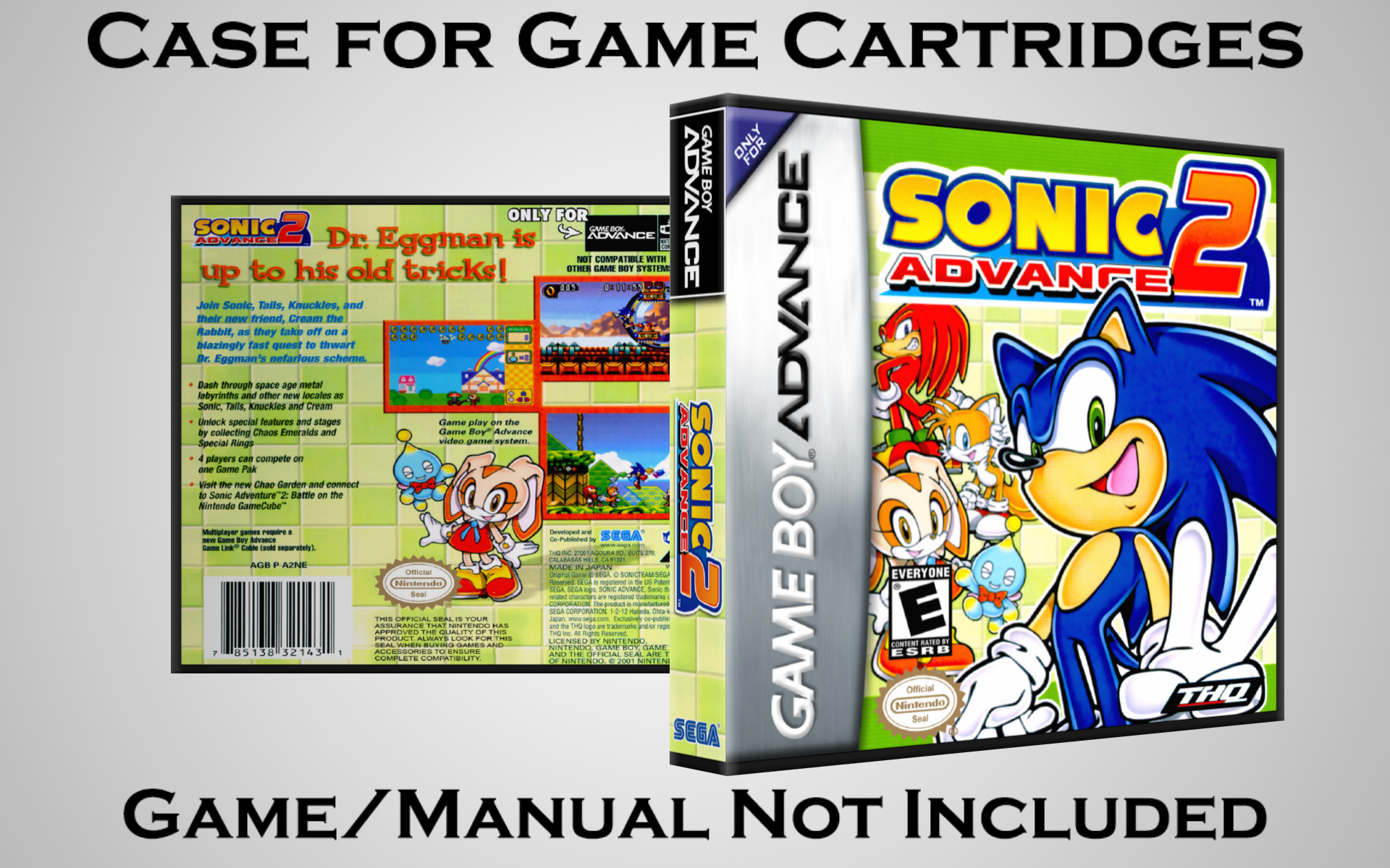 Protective Display Case for Game Boy Advance Cartridges - NO GAME/MANUAL - Picture 191 of 249