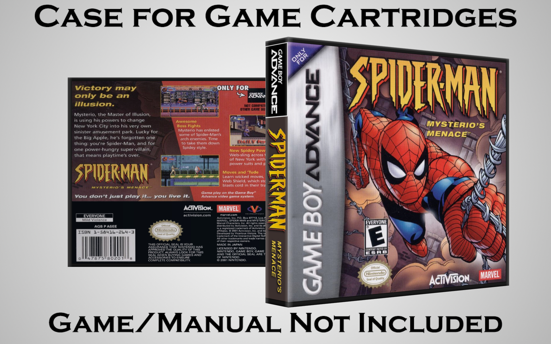 Protective Display Case for Game Boy Advance Cartridges - NO GAME/MANUAL - Picture 195 of 249