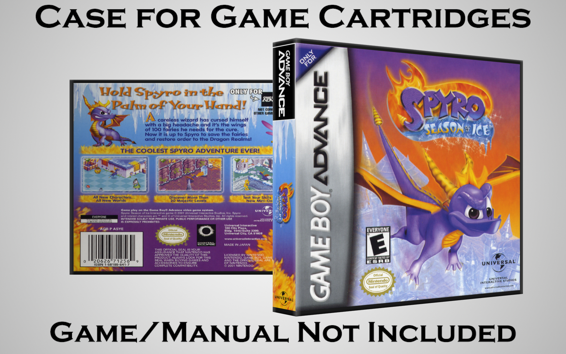 Protective Display Case for Game Boy Advance Cartridges - NO GAME/MANUAL - Picture 200 of 249