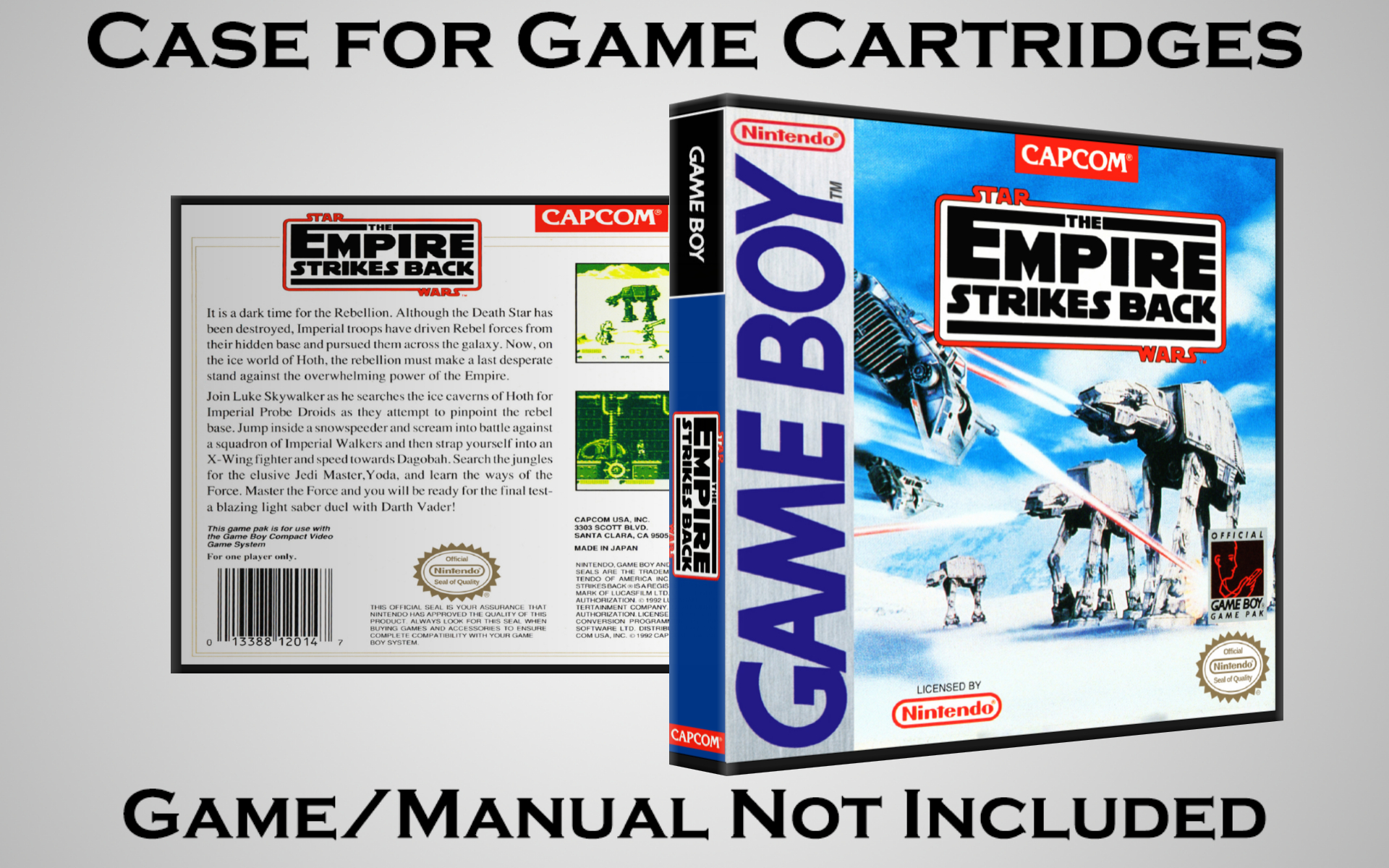 Protective Display Case for Game Boy/Gameboy Color Cartridges - NO GAME/MANUAL - Picture 201 of 249
