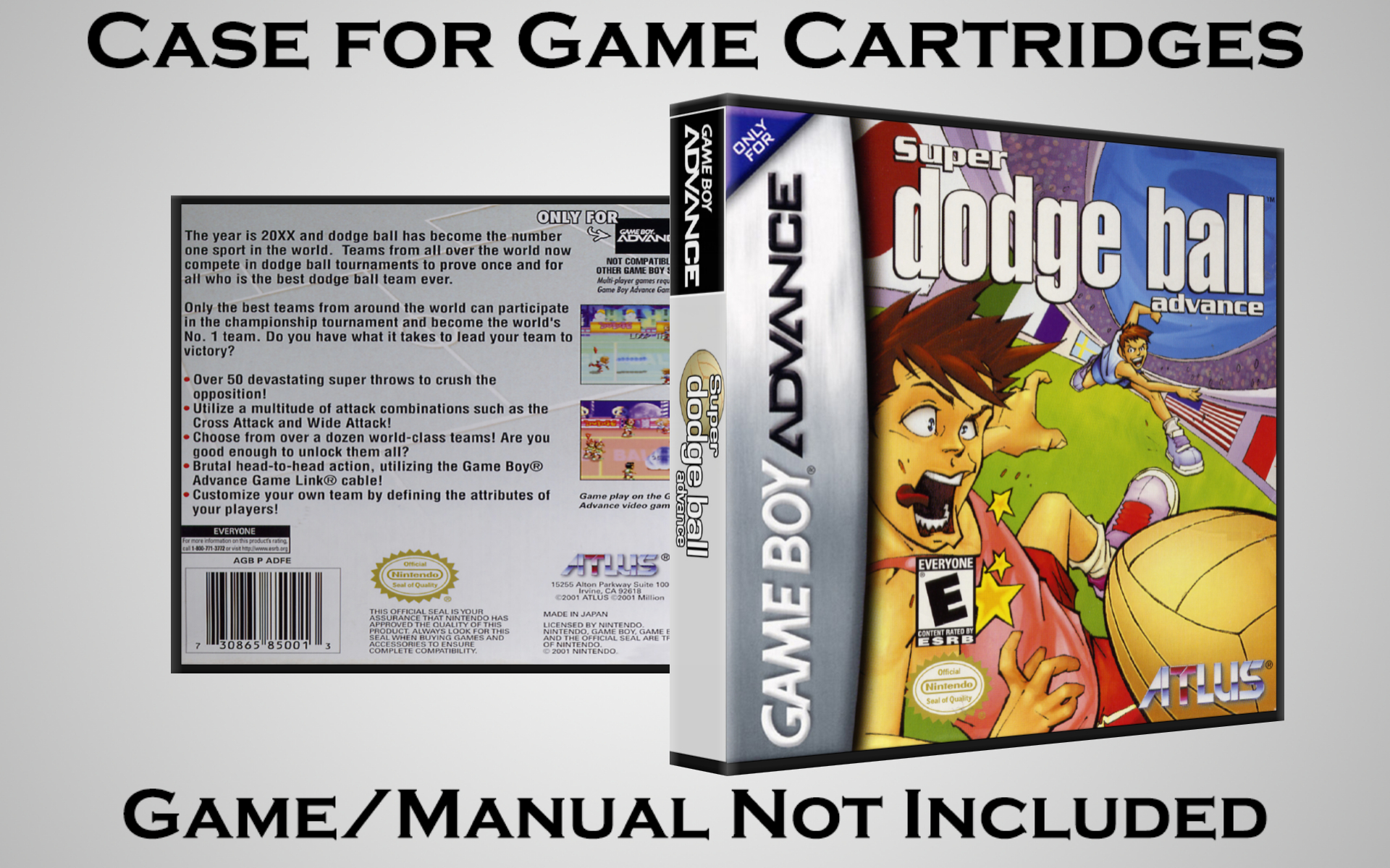 Protective Display Case for Game Boy Advance Cartridges - NO GAME/MANUAL - Picture 203 of 249