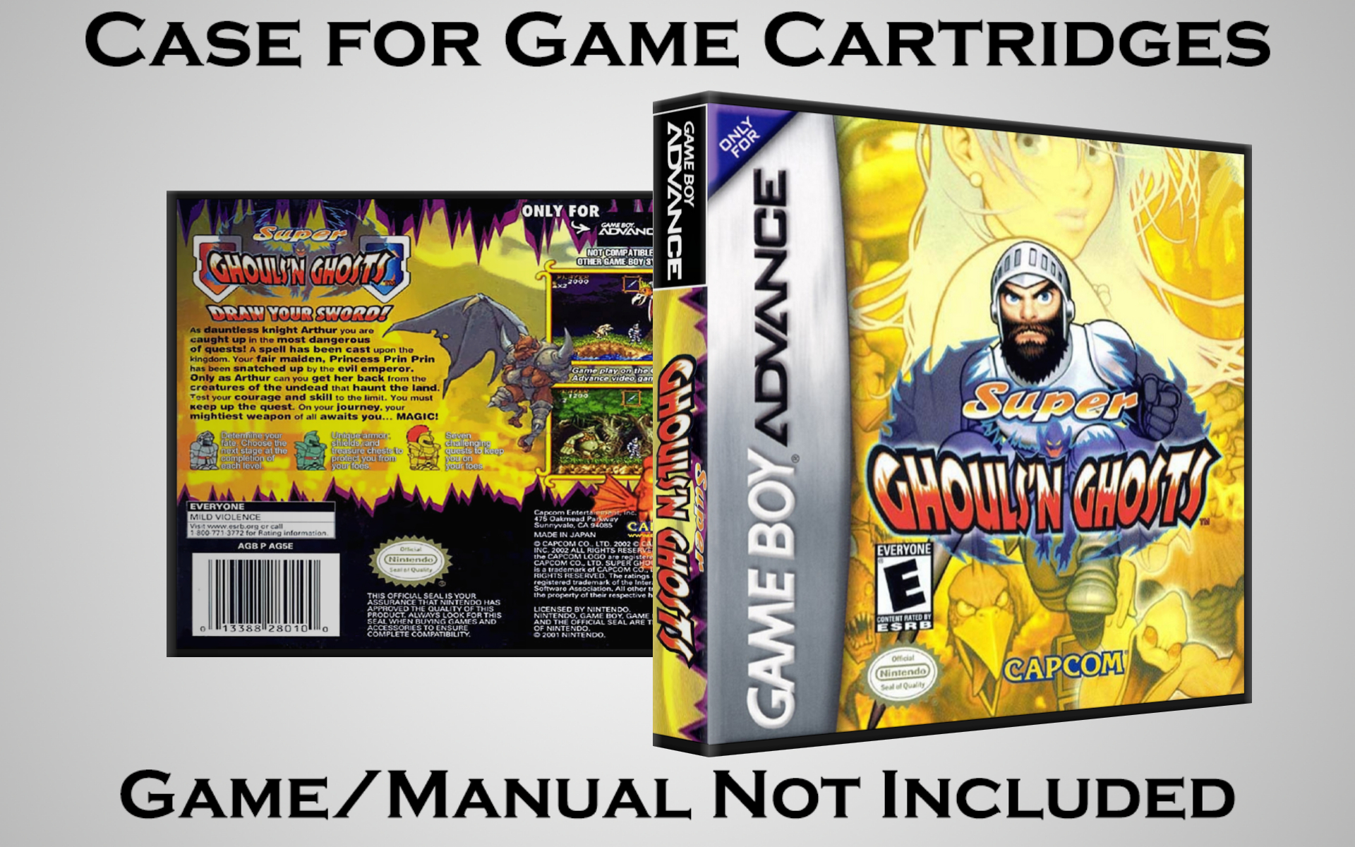 Protective Display Case for Game Boy Advance Cartridges - NO GAME/MANUAL - Picture 204 of 249