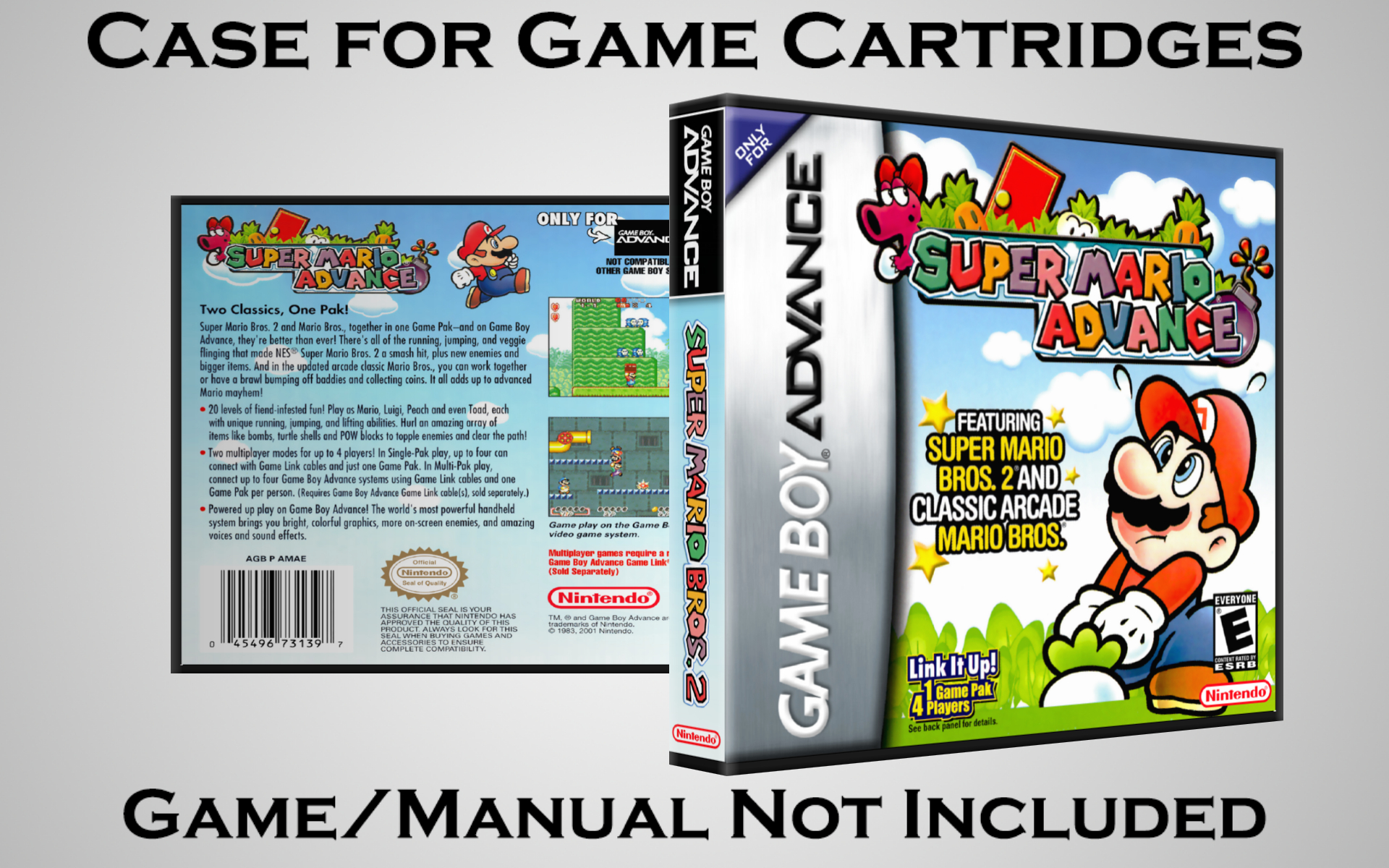 Protective Display Case for Game Boy Advance Cartridges - NO GAME/MANUAL - Picture 208 of 249