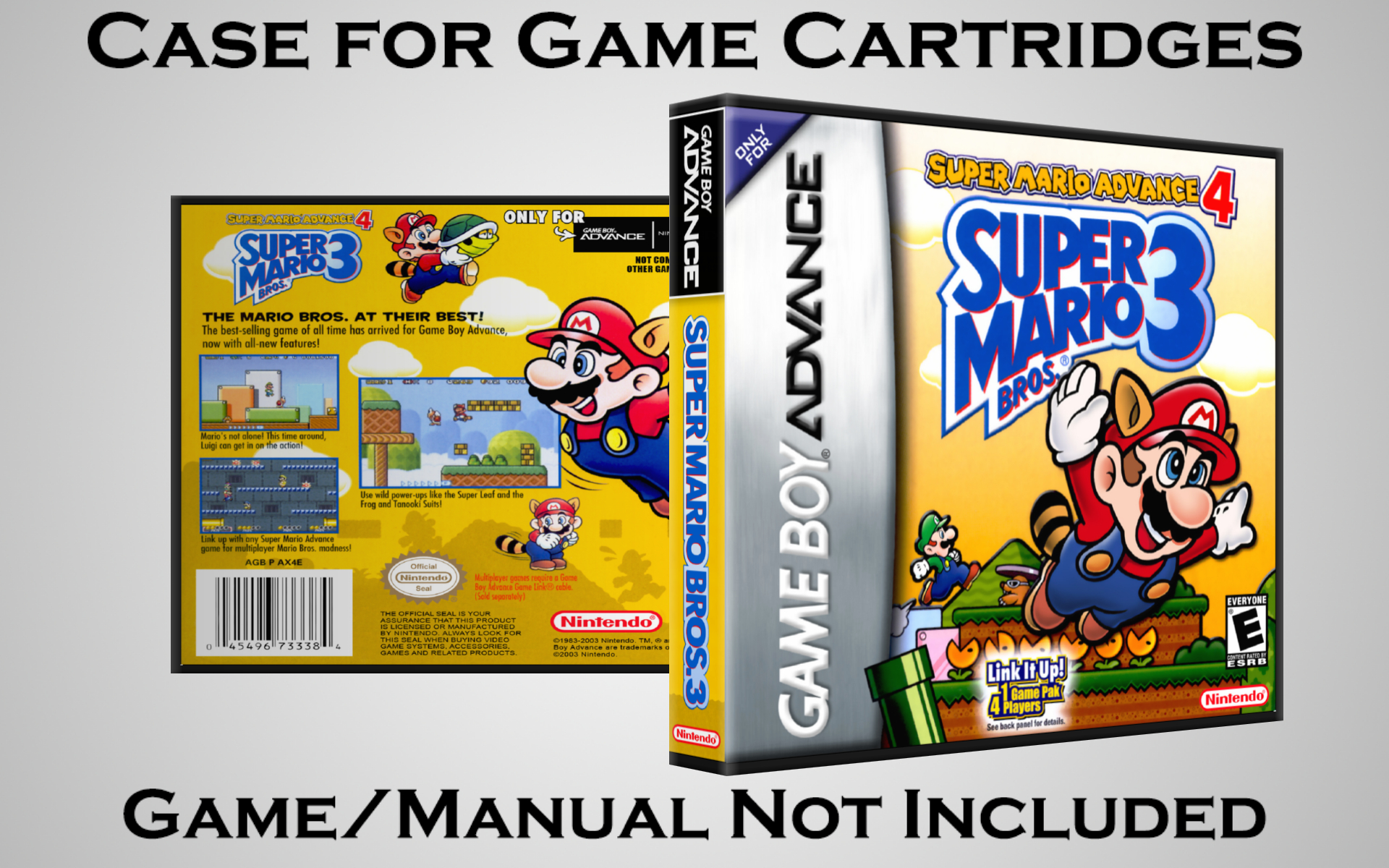 Protective Display Case for Game Boy Advance Cartridges - NO GAME/MANUAL - Picture 207 of 249
