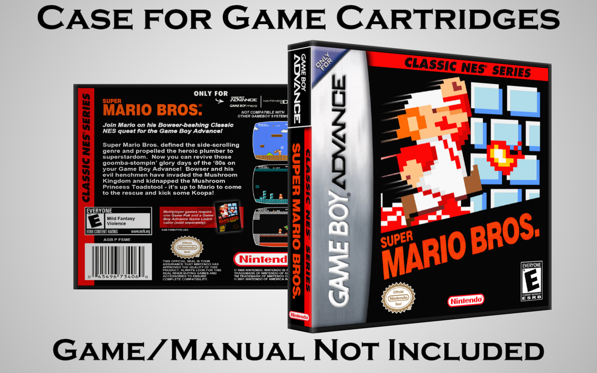 Protective Display Case for Game Boy Advance Cartridges - NO GAME/MANUAL - Picture 209 of 249
