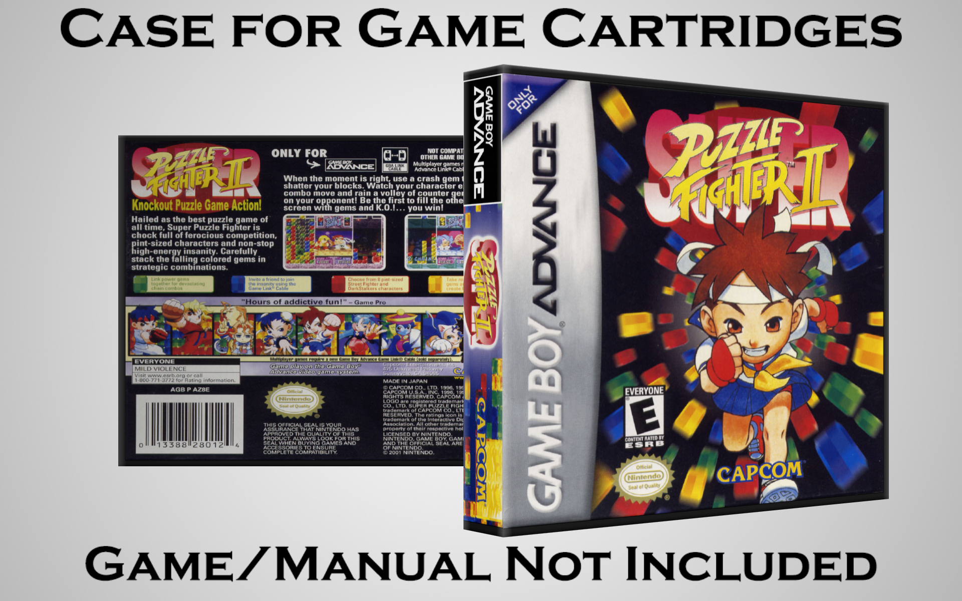 Protective Display Case for Game Boy Advance Cartridges - NO GAME/MANUAL - Picture 211 of 249