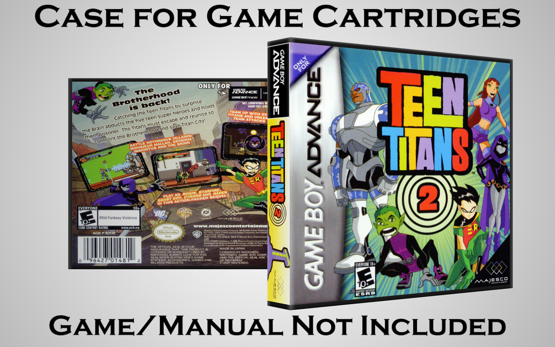 Protective Display Case for Game Boy Advance Cartridges - NO GAME/MANUAL - Picture 217 of 249