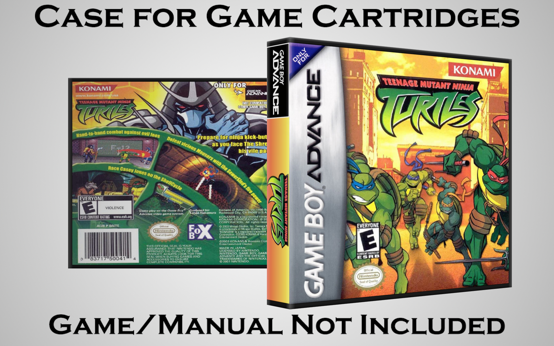 Protective Display Case for Game Boy Advance Cartridges - NO GAME/MANUAL - Picture 218 of 249