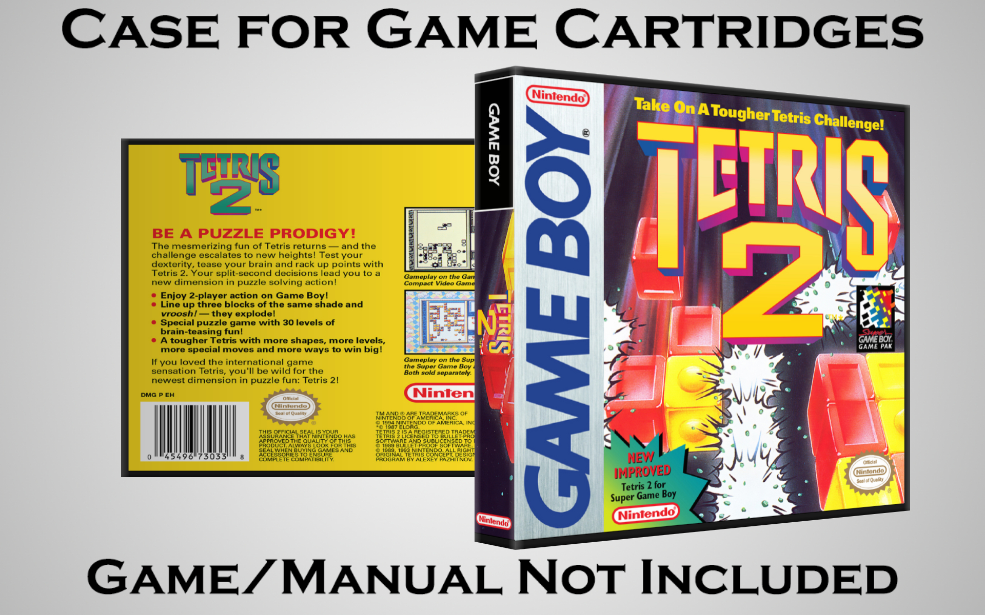 Protective Display Case for Game Boy/Gameboy Color Cartridges - NO GAME/MANUAL - Picture 217 of 249