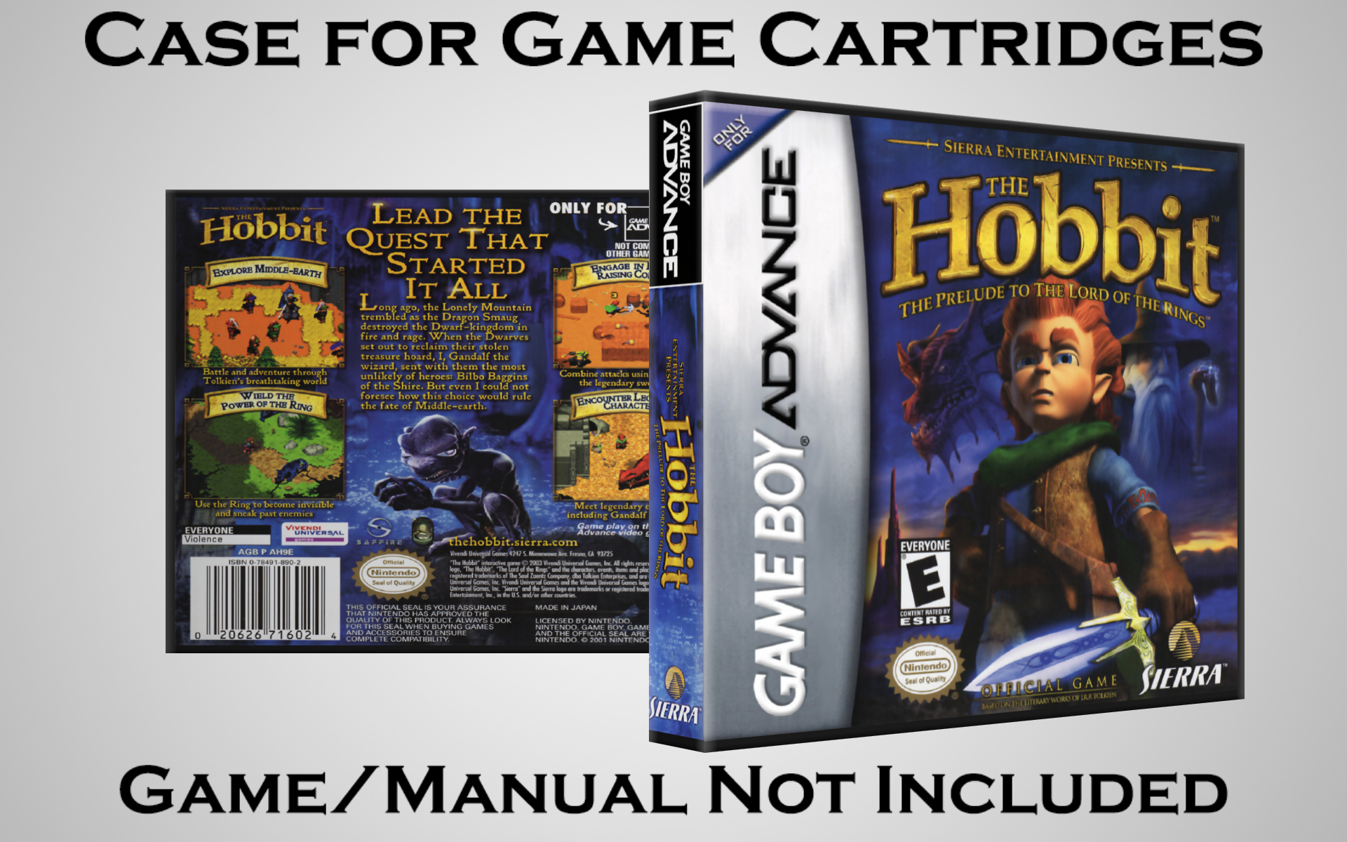 Protective Display Case for Game Boy Advance Cartridges - NO GAME/MANUAL - Picture 223 of 249
