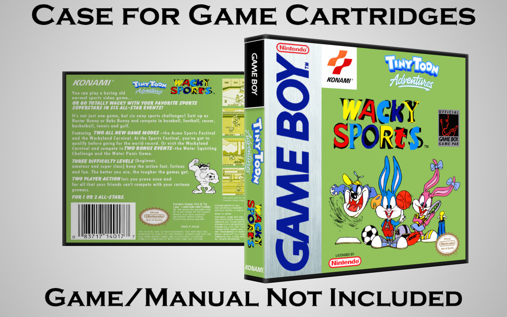 Protective Display Case for Game Boy/Gameboy Color Cartridges - NO GAME/MANUAL - Picture 223 of 249