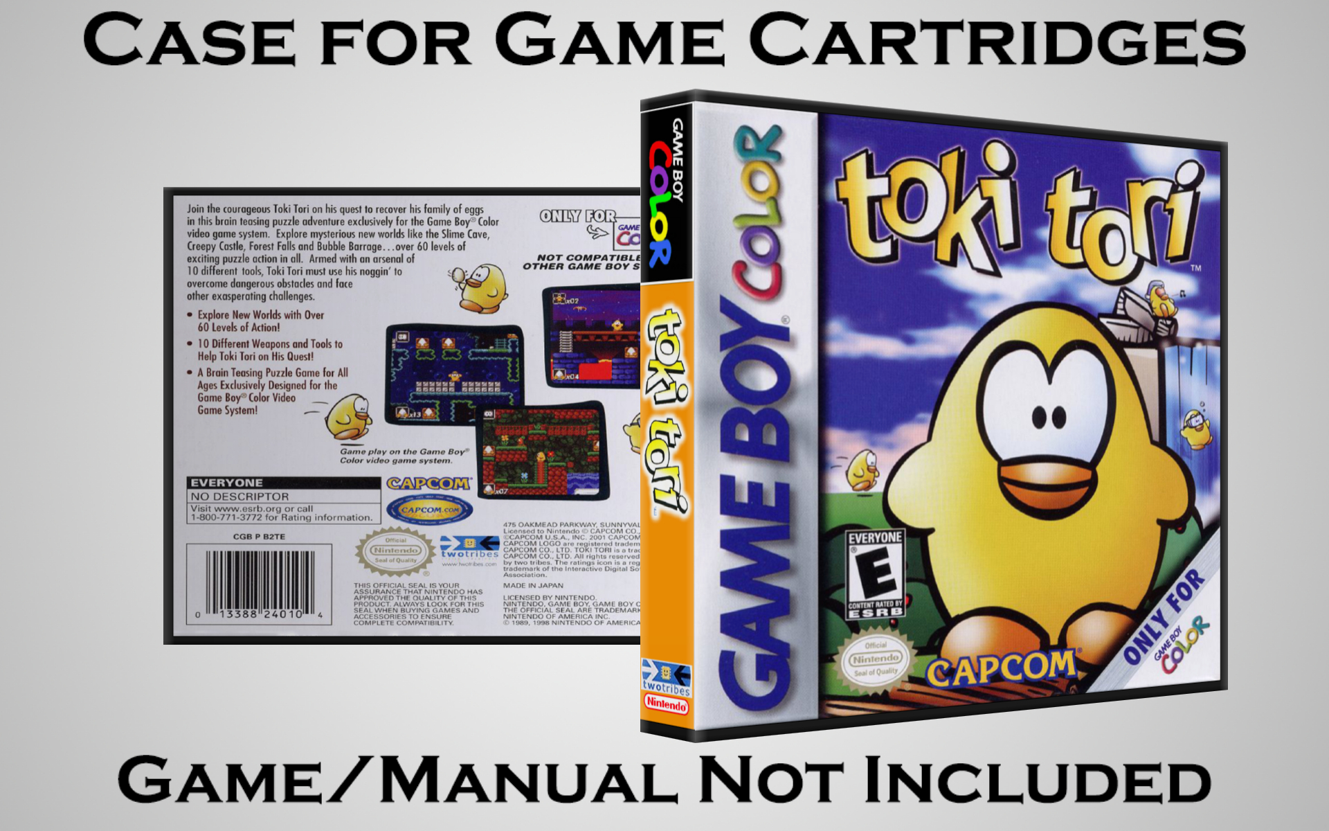 Protective Display Case for Game Boy/Gameboy Color Cartridges - NO GAME/MANUAL - Picture 224 of 249