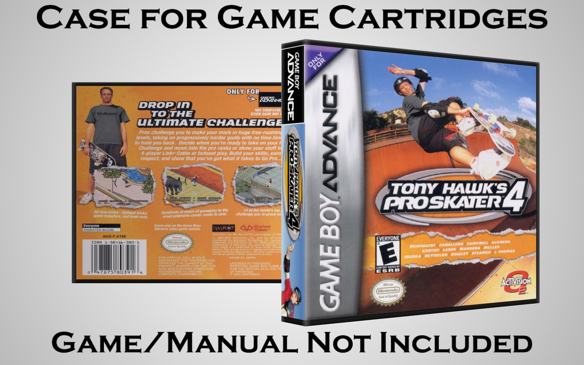Protective Display Case for Game Boy Advance Cartridges - NO GAME/MANUAL - Picture 229 of 249
