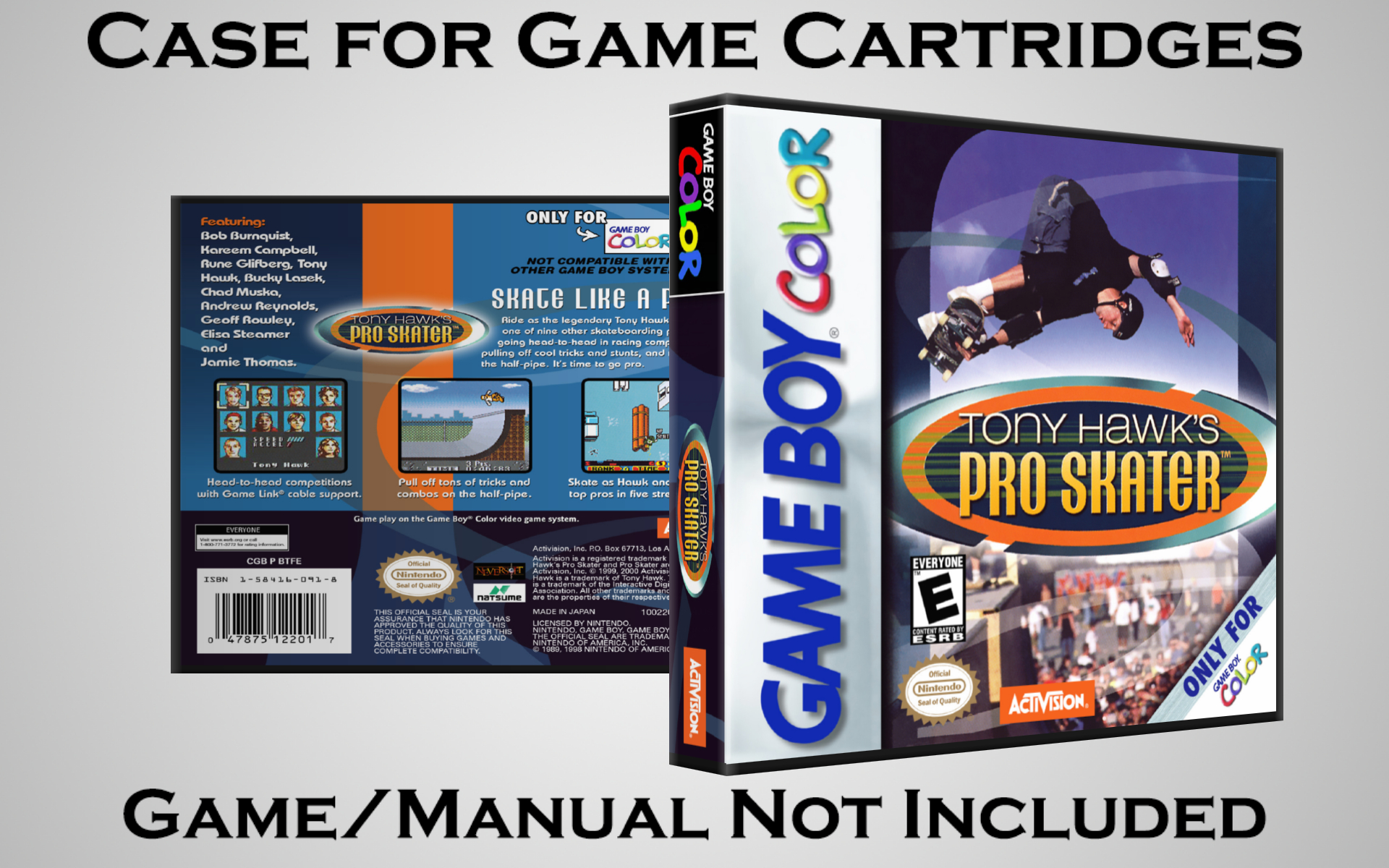 Protective Display Case for Game Boy/Gameboy Color Cartridges - NO GAME/MANUAL - Picture 226 of 249