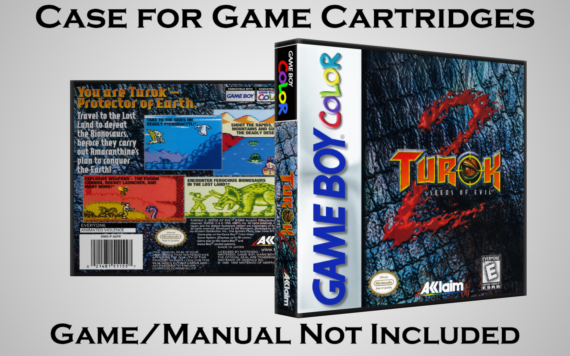 Protective Display Case for Game Boy/Gameboy Color Cartridges - NO GAME/MANUAL - Picture 231 of 249