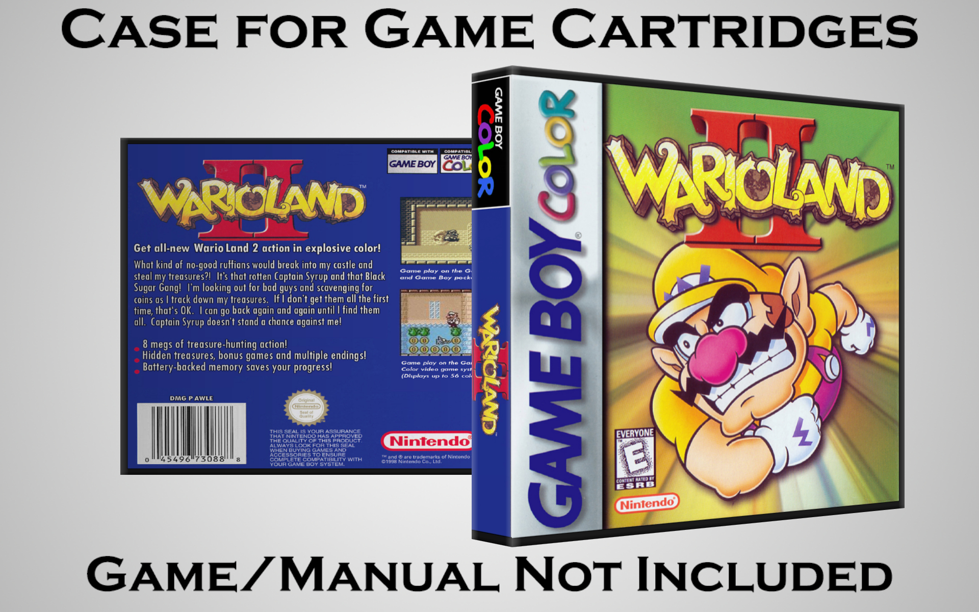 Protective Display Case for Game Boy/Gameboy Color Cartridges - NO GAME/MANUAL - Picture 236 of 249